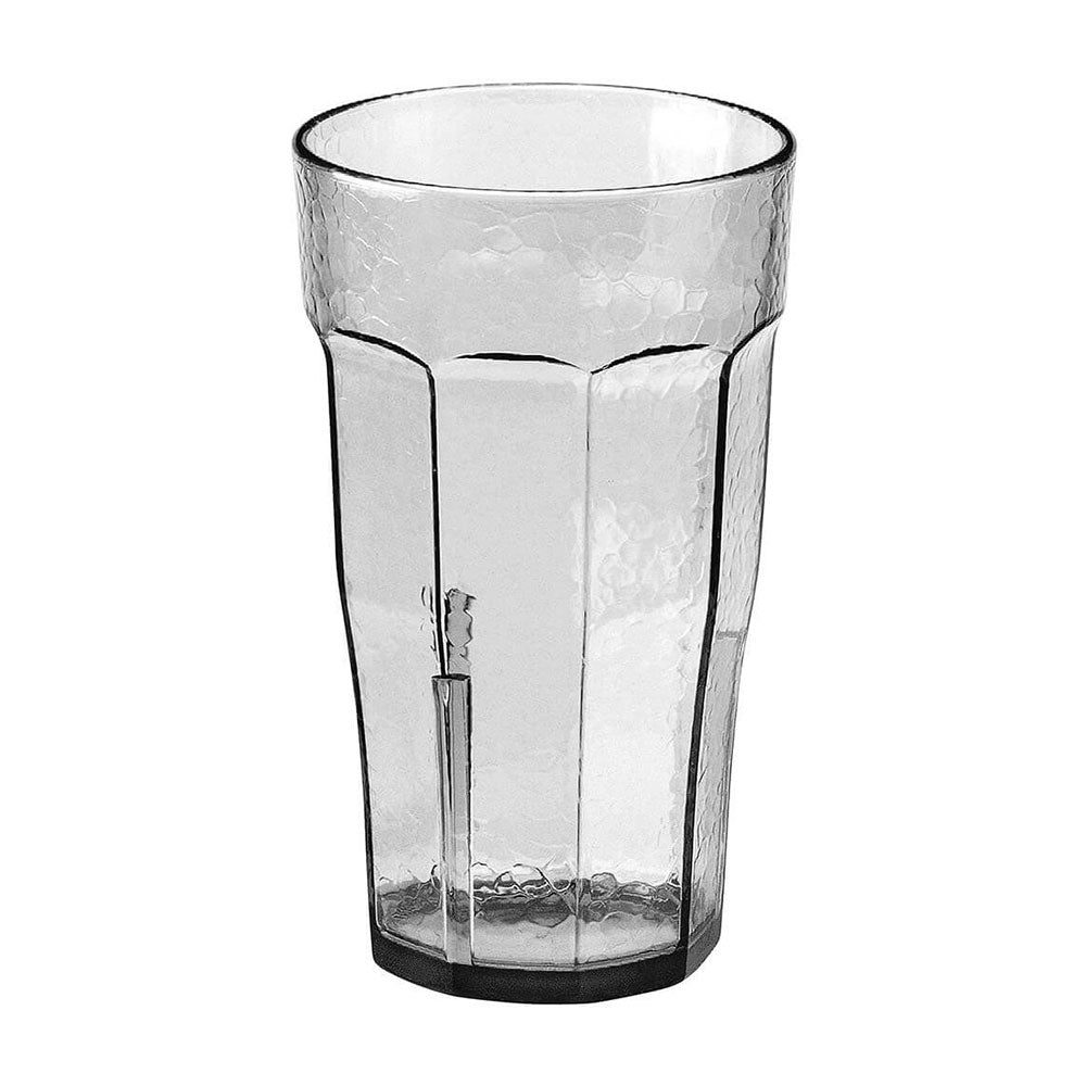 Cambro LT14152 Laguna Fluted Tumbler - 14 oz Clear Plastic Cups, Pack of 12 - Perfect for Restaurants, Cafes, Parties & Events