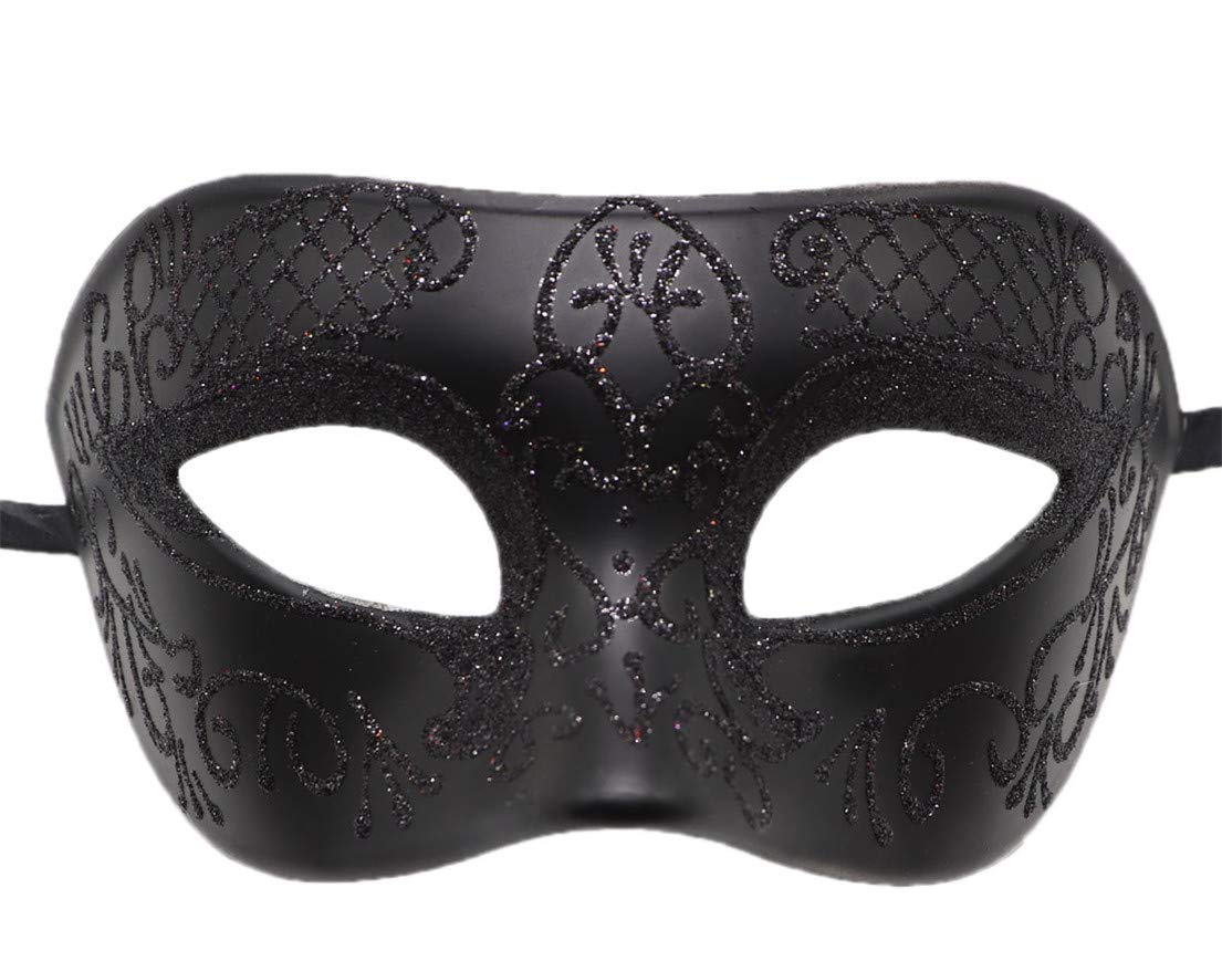 Vintage Greek Roman Venetian Masquerade Mask for Men - Elegant Costume Accessory for Halloween, Mardi Gras, Cosplay & Themed Parties
