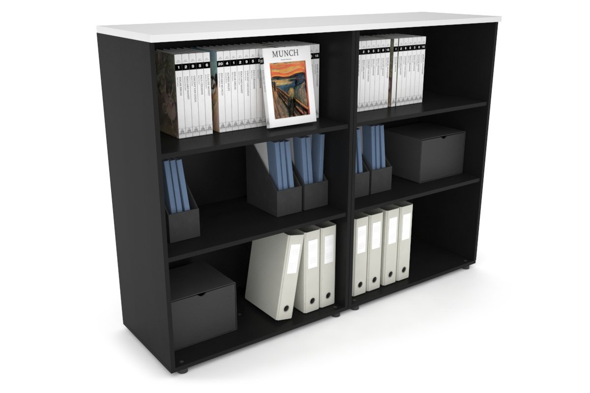 Open Bookcase for Home Office - Medium Size 1600W x 1170H x 450D - Modern Bookshelf for Living Room, Bedroom & Study Organization