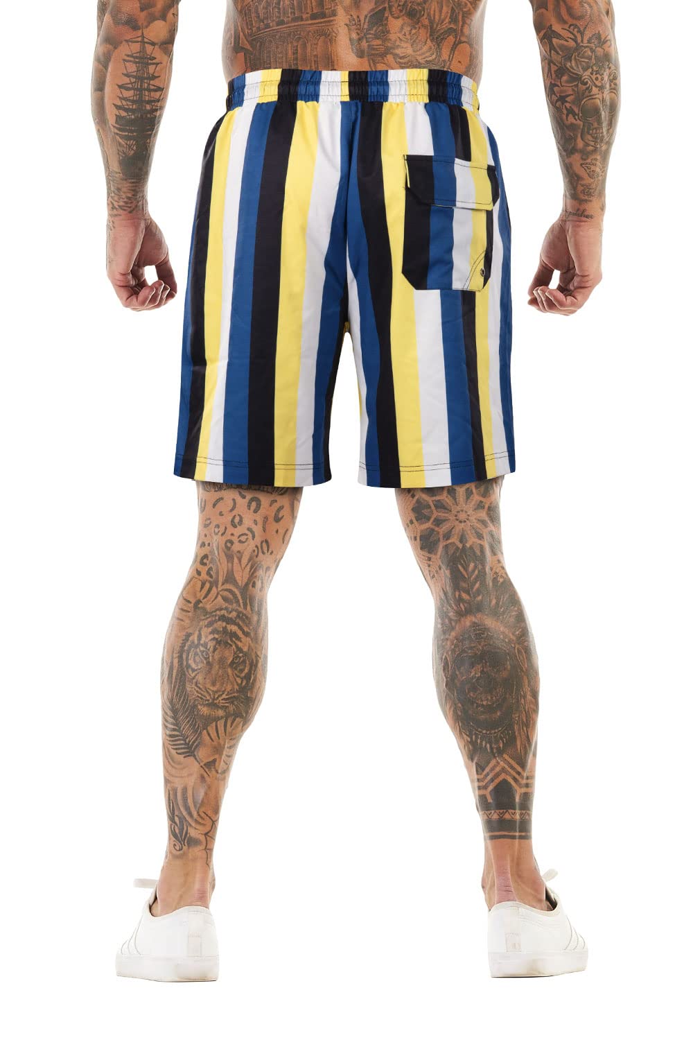 GINGTTO Men's Quick-Dry Swim Trunks with Mesh Lining - Comfortable Beach Shorts for Swimming, Surfing & Summer Vacation