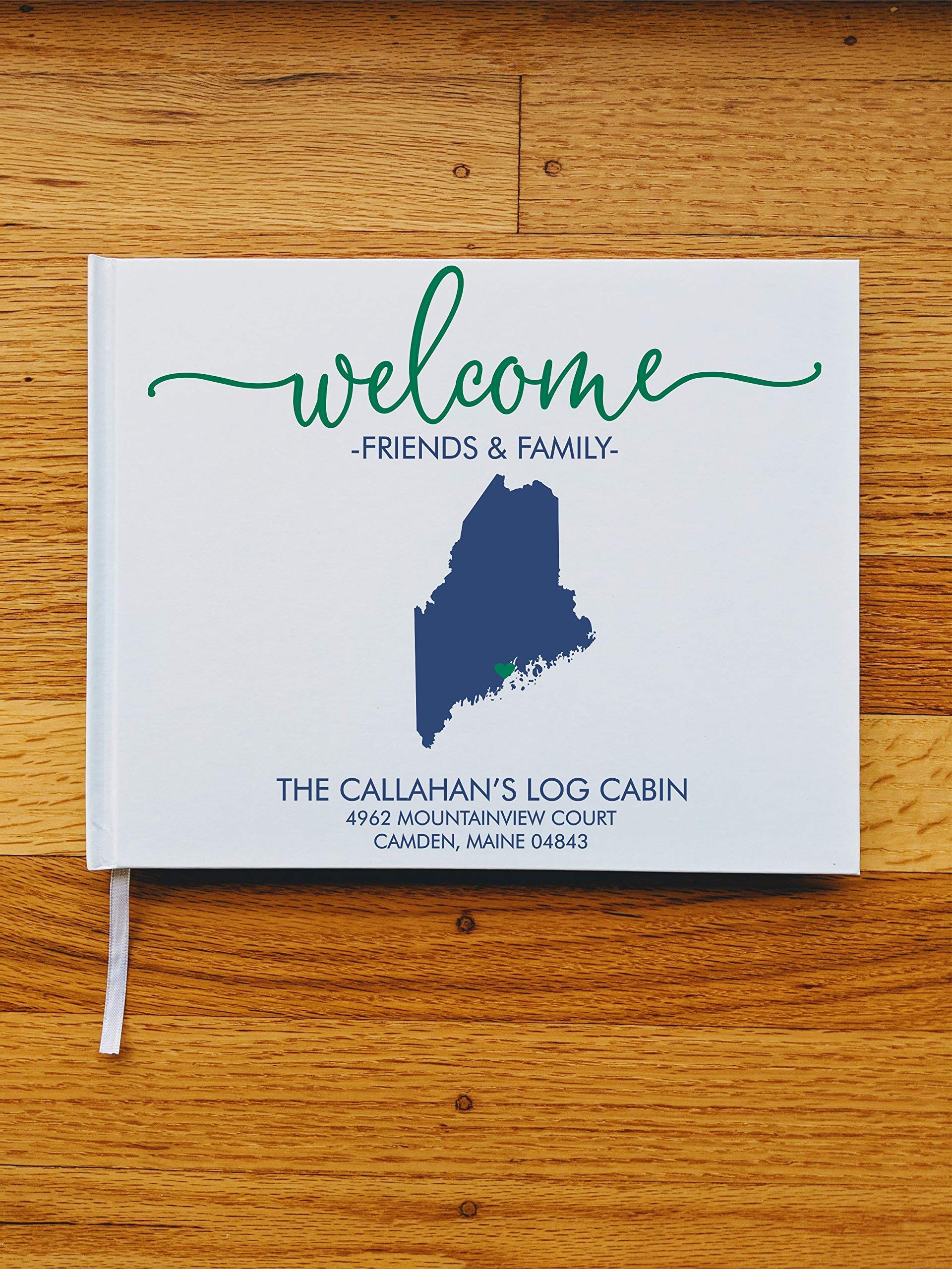 Personalized Family Vacation Guest Book - Custom Beach House & Lake House Guestbook for Summer Rentals | Perfect for Airbnb, Vacation Homes & Rental Properties