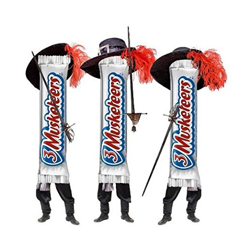 3 Musketeers Fun Size Chocolate Candy Bars - 20.92oz (593g) Bulk Pack - Perfect for Halloween, Parties, Office Snacks & Gift Baskets