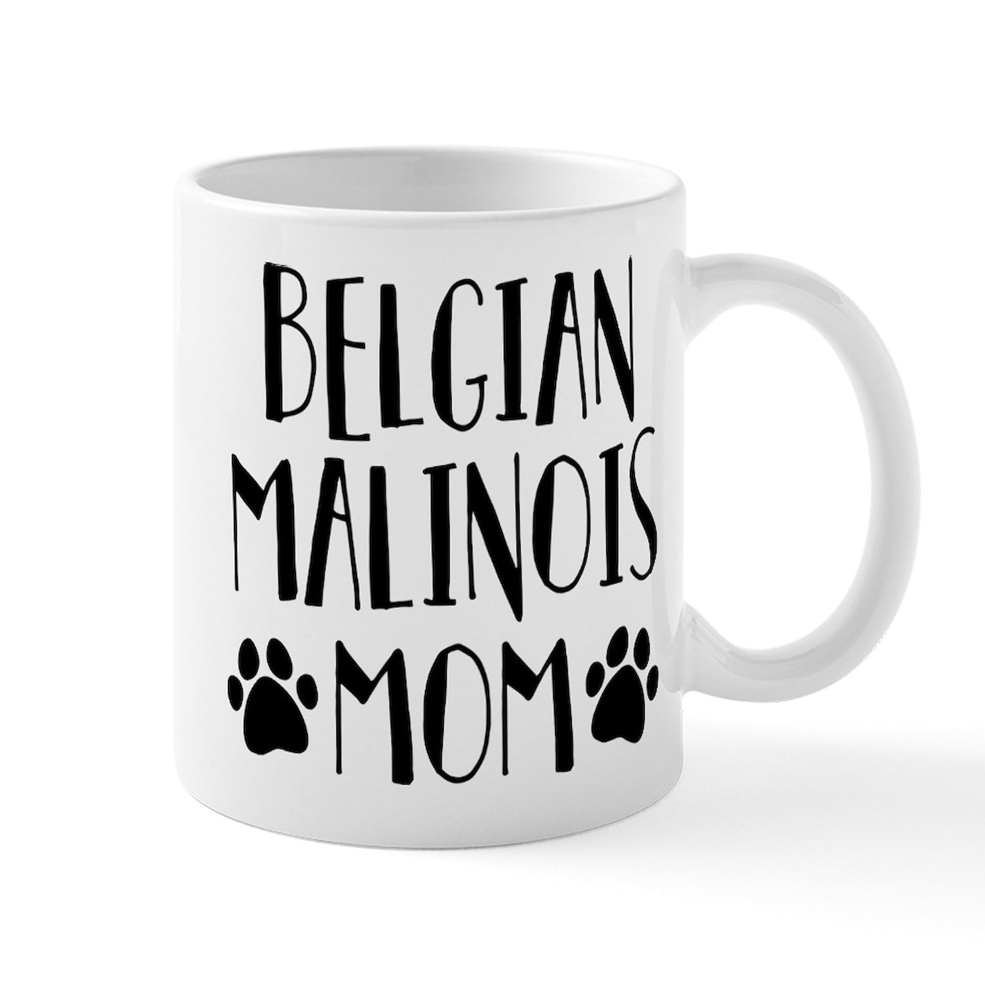 Belgian Malinois Mom 11 oz Ceramic Coffee Mug - 325 ml White Coffee Cup for Dog Lovers, Perfect for Home, Office & Gifts