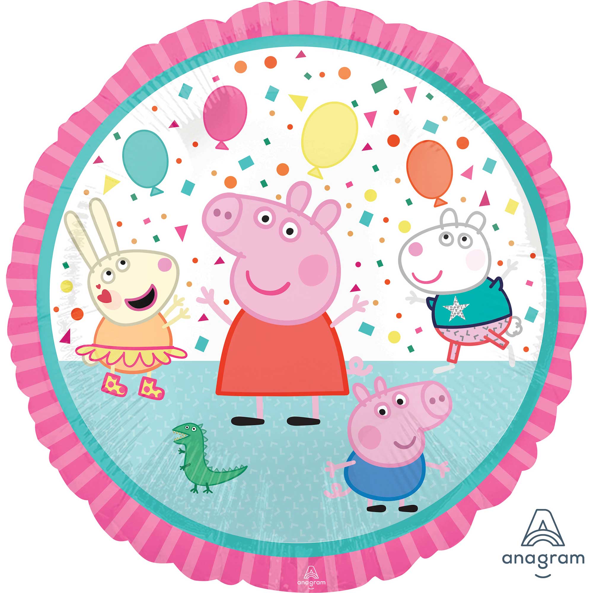 45cm Standard HX Peppa Pig Balloon - Large Inflatable Party Decorations for Birthday, Baby Shower & Kids Events