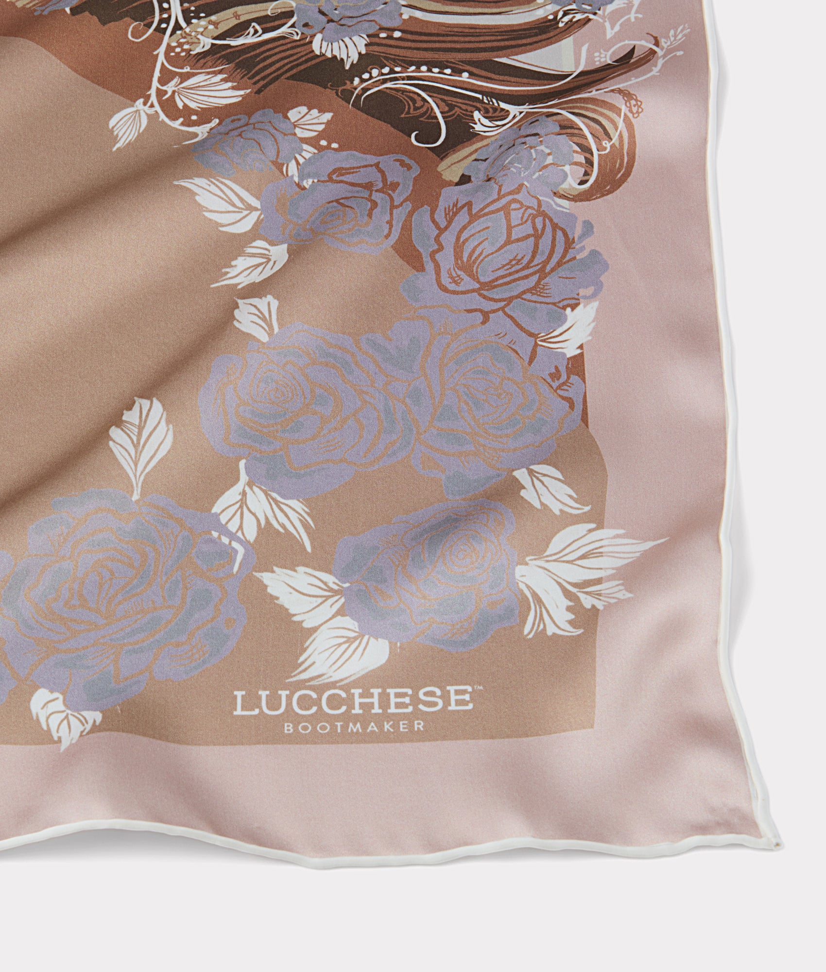 Cavalry Rose Scarf - Soft Blush Pink Fashion Scarf for Women | Perfect for Fall Outfits, Date Nights & Office Wear