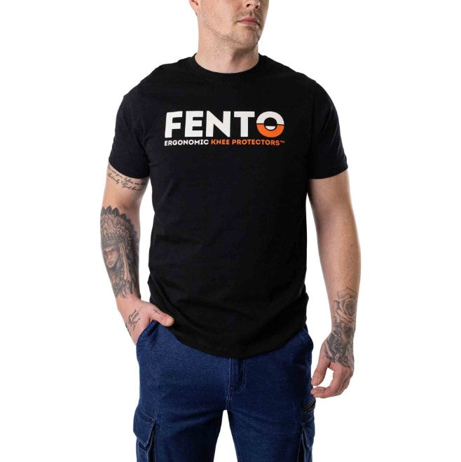 FENTO X IHL Black Short Sleeve Cotton Crew Neck T-Shirt - Stylish & Comfortable for Casual Wear, Street Fashion & Everyday Outfits