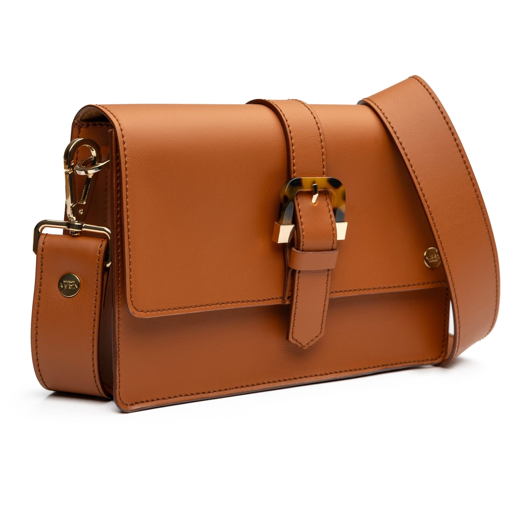 Vegan Leather Tortoiseshell Crossbody Bag for Women - Stylish & Eco-Friendly Tan Handbag | Perfect for Work, Travel & Everyday Use