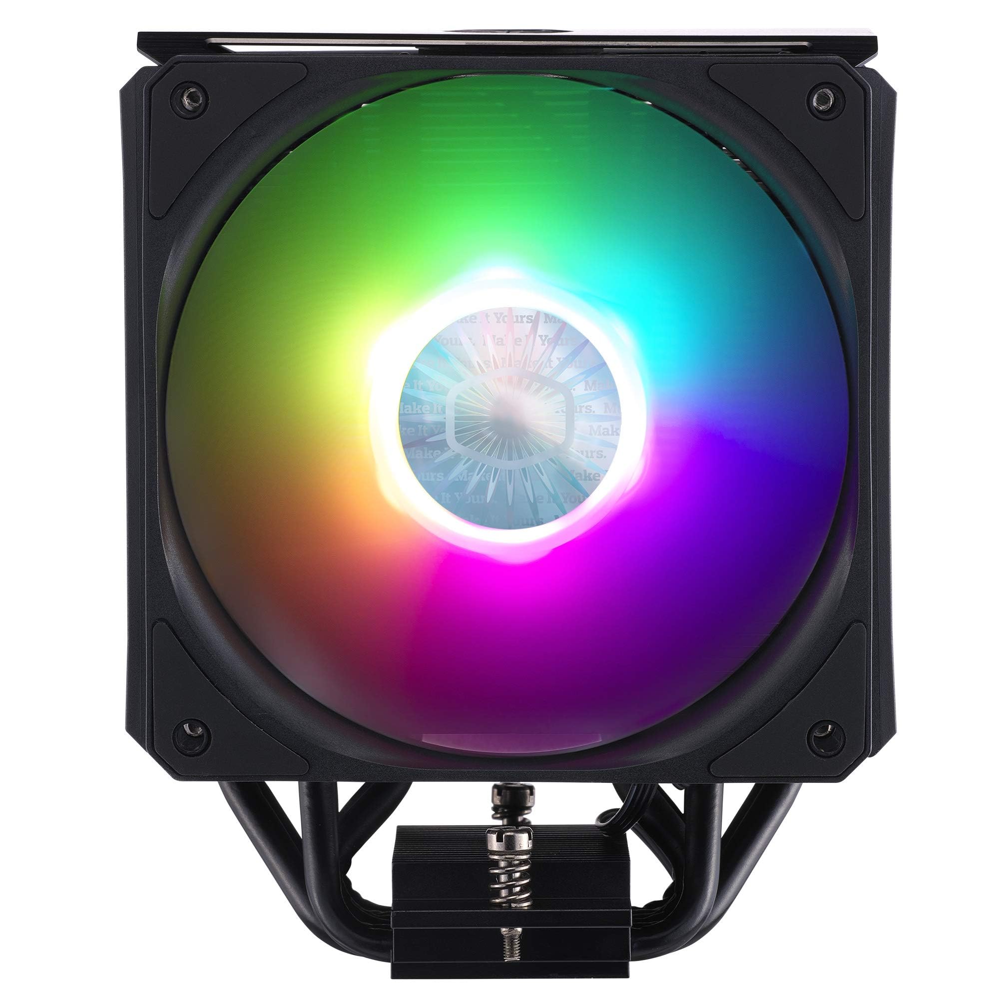 Cooler Master MasterAir MA612 Stealth ARGB CPU Air Cooler with Push-Pull SickleFlow 120 V2 ARGB Fans | 6 Heat Pipe Array | Universal Socket Compatibility | Unlimited RAM Clearance | Included Controller | Perfect for Gaming PC Builds & High-Performance Workstations