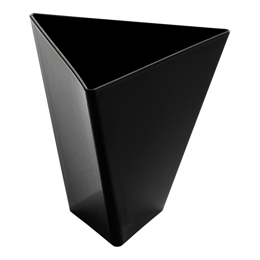 100 Pack 4 oz Black Plastic Dessert Cups with 100 Silver Mini Spoons - Perfect for Parties, Ice Cream, Pudding & Dessert Serving