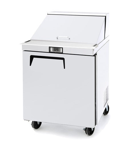 Atosa 27 Sandwich & Salad 12 Pan Commercial Prep Table with 1 Door - Perfect for Delis, Cafes & Restaurant Food Preparation