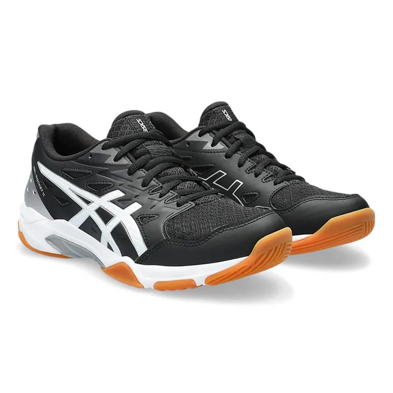 ASICS Gel Rocket 11 Women's Volleyball Shoes - Black/Pure Silver - Indoor Court Shoes for Volleyball, Badminton & Squash