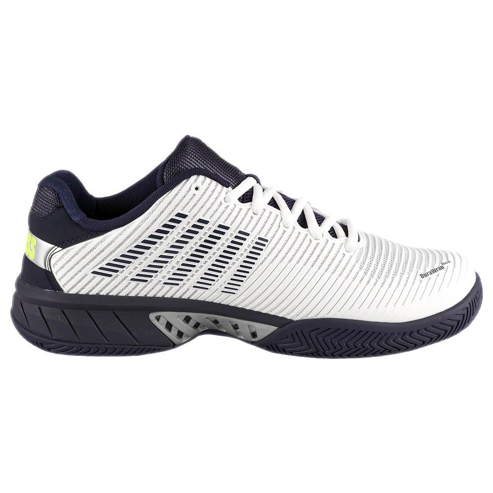 K Swiss Men's Hypercourt Express 2 Tennis Shoes - White/Peacoat - Lightweight & Durable Court Sneakers for Men - Perfect for Tennis, Pickleball & Casual Wear