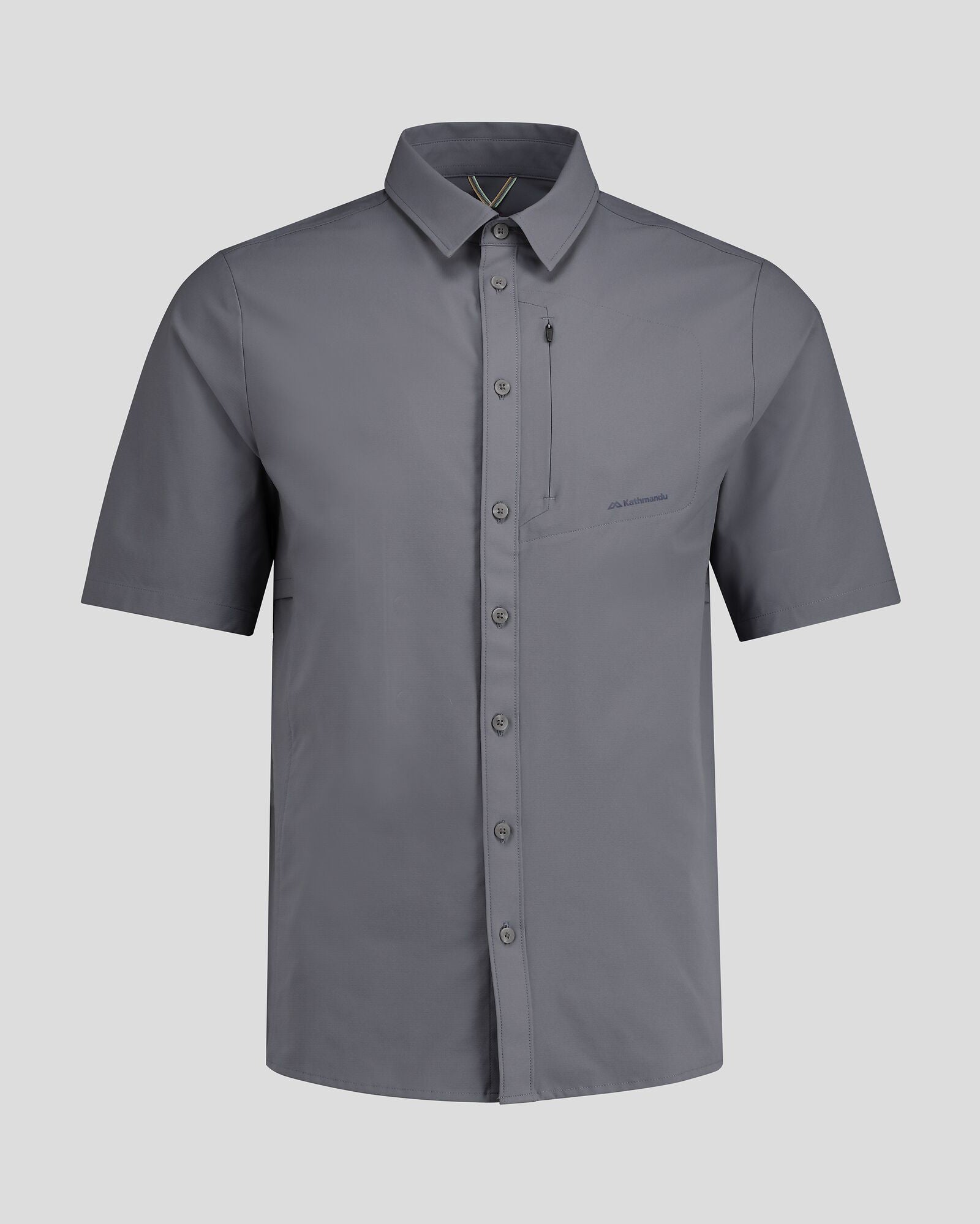 Men's Sun Breaker Short Sleeve Shirt - Light Navy UPF 50+ Sun Protection, Quick-Dry & Breathable for Outdoor Activities, Hiking, Fishing & Beach Wear
