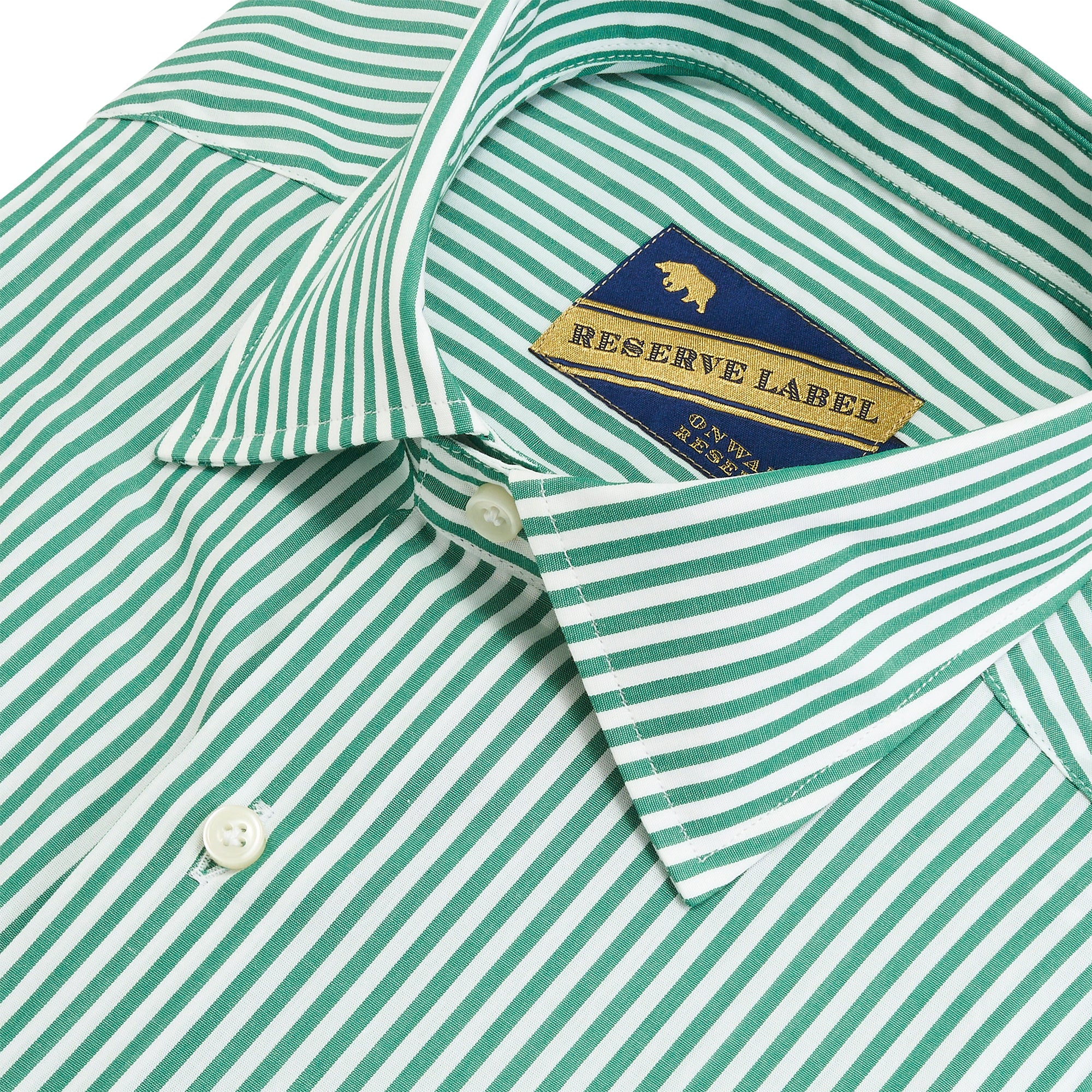 Fairway Stripe Reserve Spread Collar Polo Shirt for Men - Premium Golf & Casual Wear - Perfect for Golf Outings, Business Casual & Weekend Style