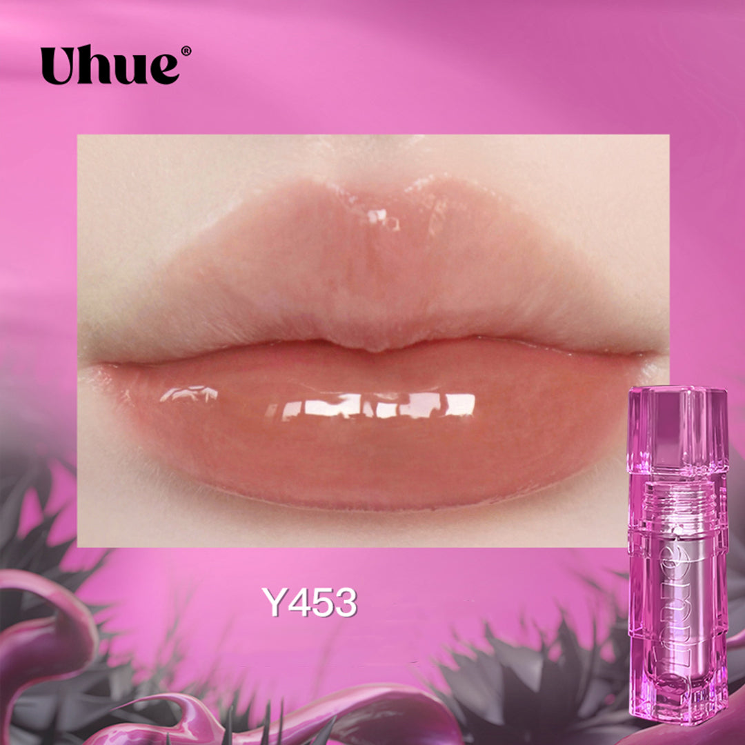 Uhue Sweet Cool Black Pink & Blue Glossy Lip Lacquer - Long Lasting High Shine Lip Gloss for Women, Perfect for Parties, Date Night & Everyday Wear