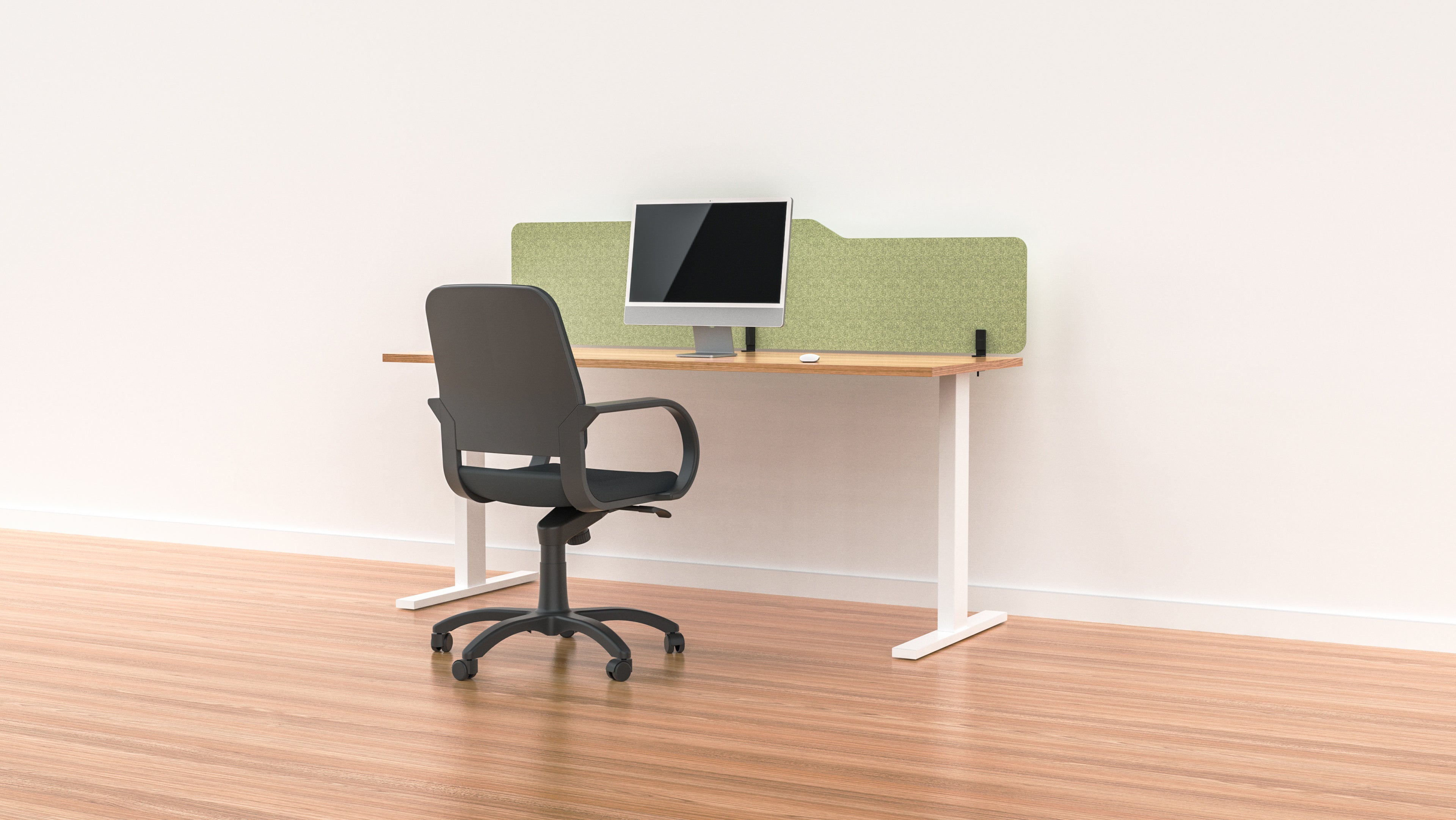 Acoustic Desk Screen Milford 400mm x 1800mm - Office Privacy Partition with Noise Reduction - Multiple Color Options for Workspace & Home Office