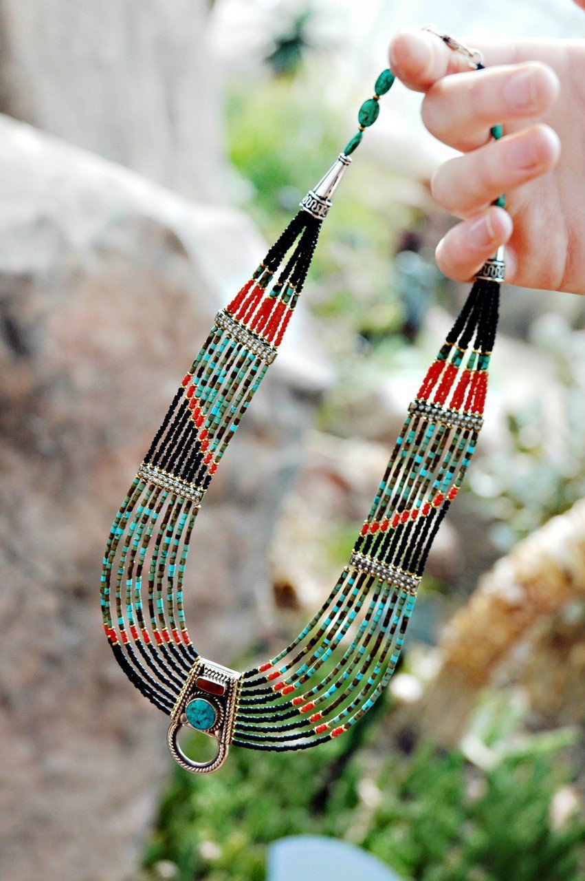 Elegant Black Bead Layered Necklace for Women - Trendy Boho Chic Jewelry Gift for Party, Wedding & Everyday Wear