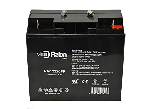 Raion Power 12V 22Ah Replacement Battery for Wheelcare Super Light Electric Wheelchair Scooter - 1 Pack - Perfect for Mobility Scooters, Power Chairs & Home Healthcare Use