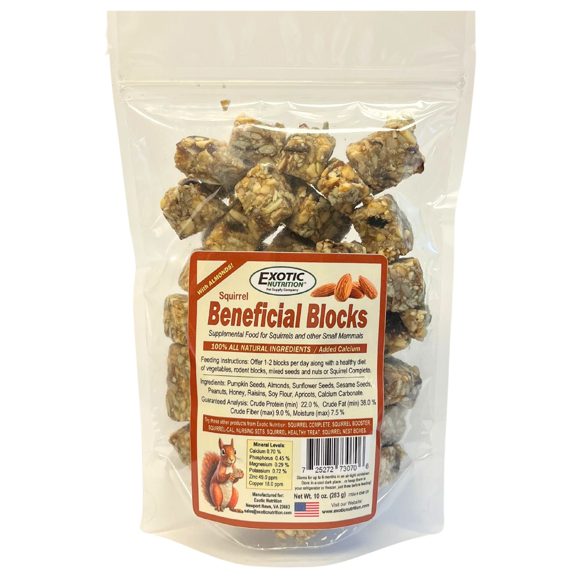 Premium Squirrel Food Blocks - Nutritious Wild Animal Treat for Backyard Squirrels | Ideal for Wildlife Feeding, Garden Observation & Outdoor Nature Enthusiasts