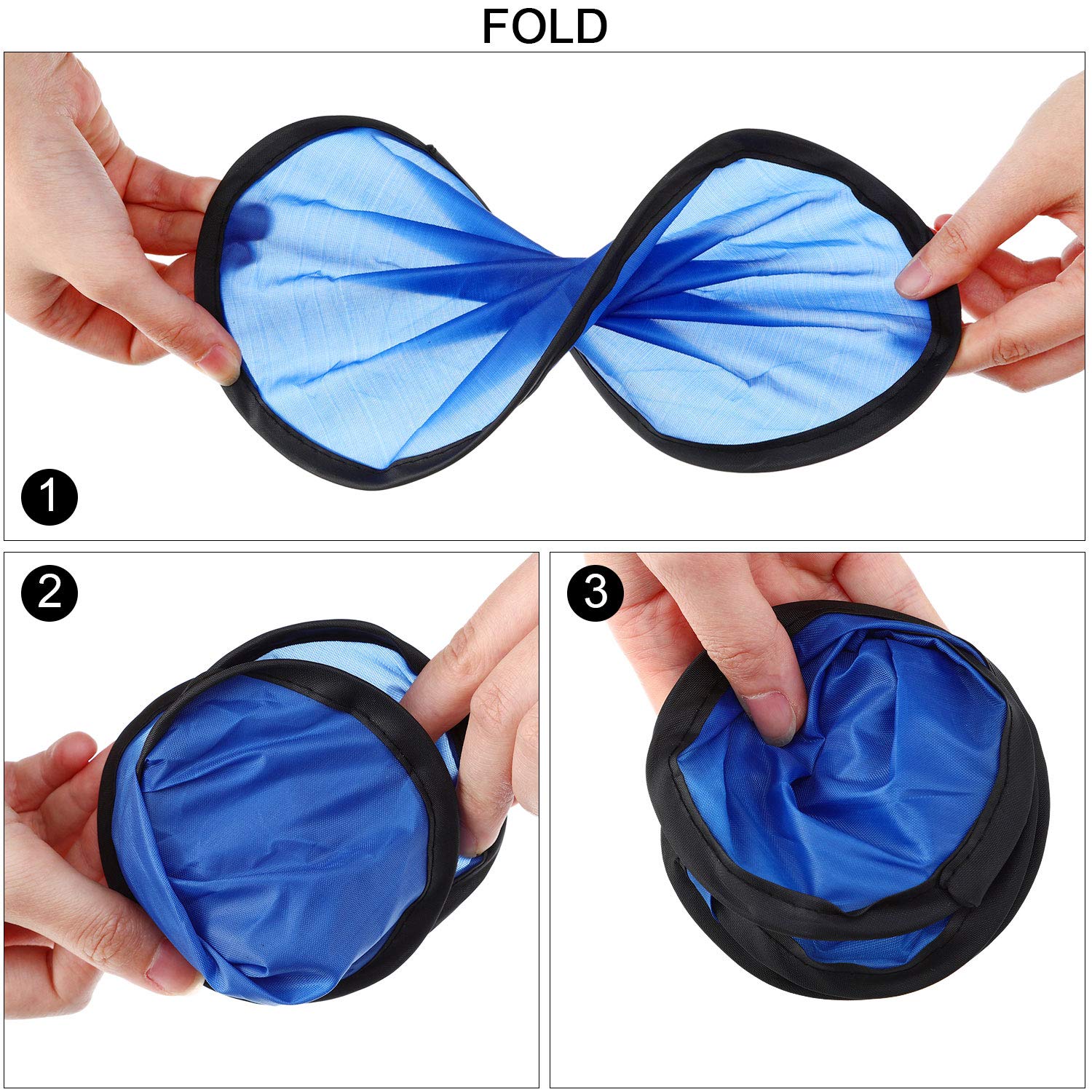 24 Pack Foldable Flying Disc Fans Set - Portable Pocket Toy for Beach, Summer Fun, Birthday Parties & Outdoor Games | Perfect for Backyard BBQ, Picnics, Camping and Family Gatherings