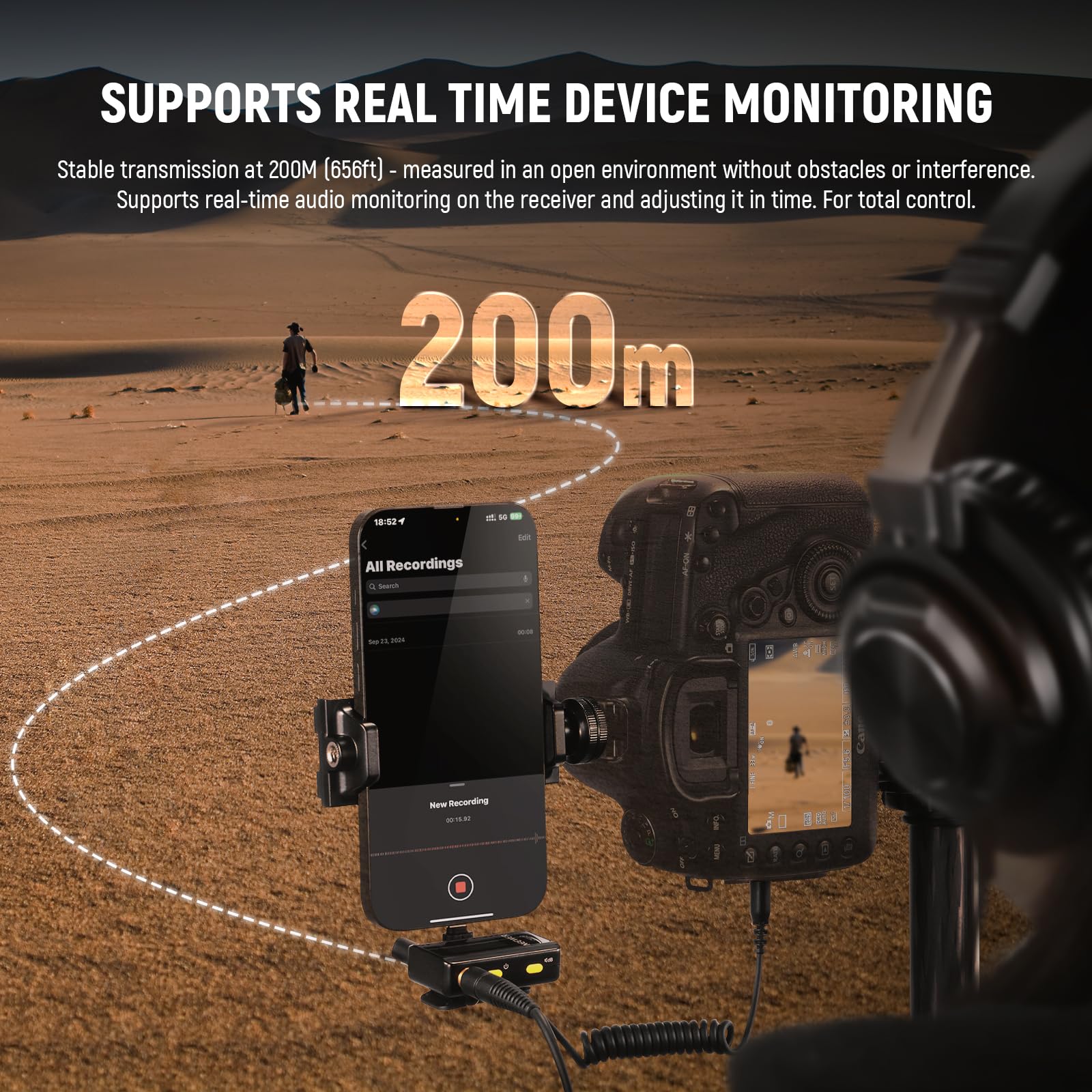 Neewer CM28 Wireless Lavalier Microphone System - Dual Mic Kit with Charging Case, Noise Canceling, 4GB Storage, 9H Battery - Compatible with iPhone, Android, PC, Camera, iPad - Perfect for Podcasting, Interviews, YouTube Videos & Live Streaming
