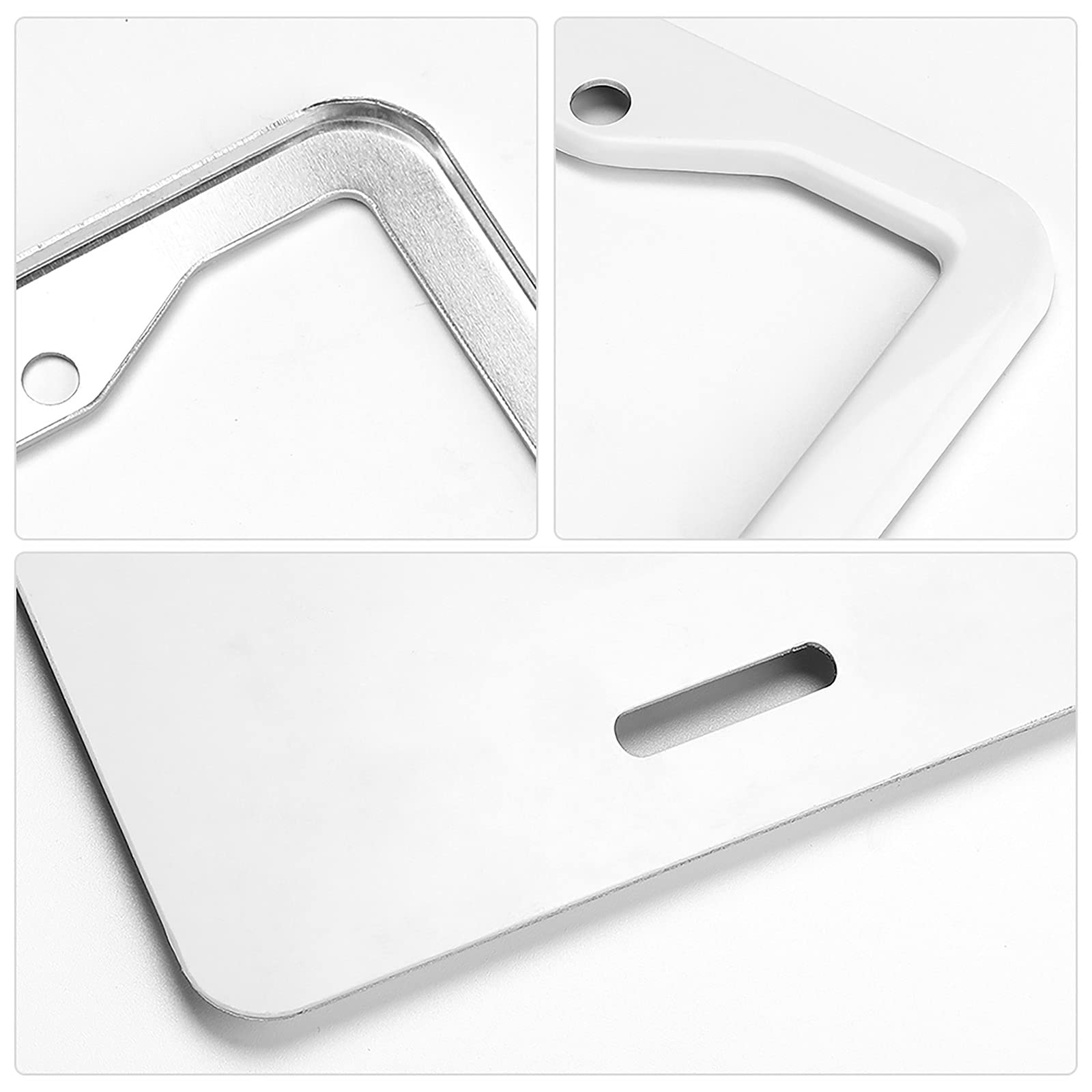 Premium Aluminum Honey Bee License Plate Frame - Universal Fit for Cars with 2 Holes | Durable Car Accessory for Outdoor & Road Trips