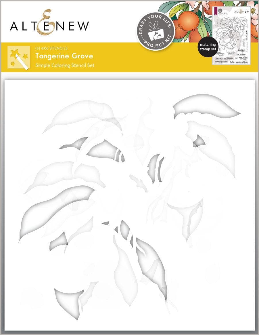 DIY Craft Your Life Project Kit: Tangerine Grove - Creative Art & Craft Supplies for Home Decor, Scrapbooking & Gift Making