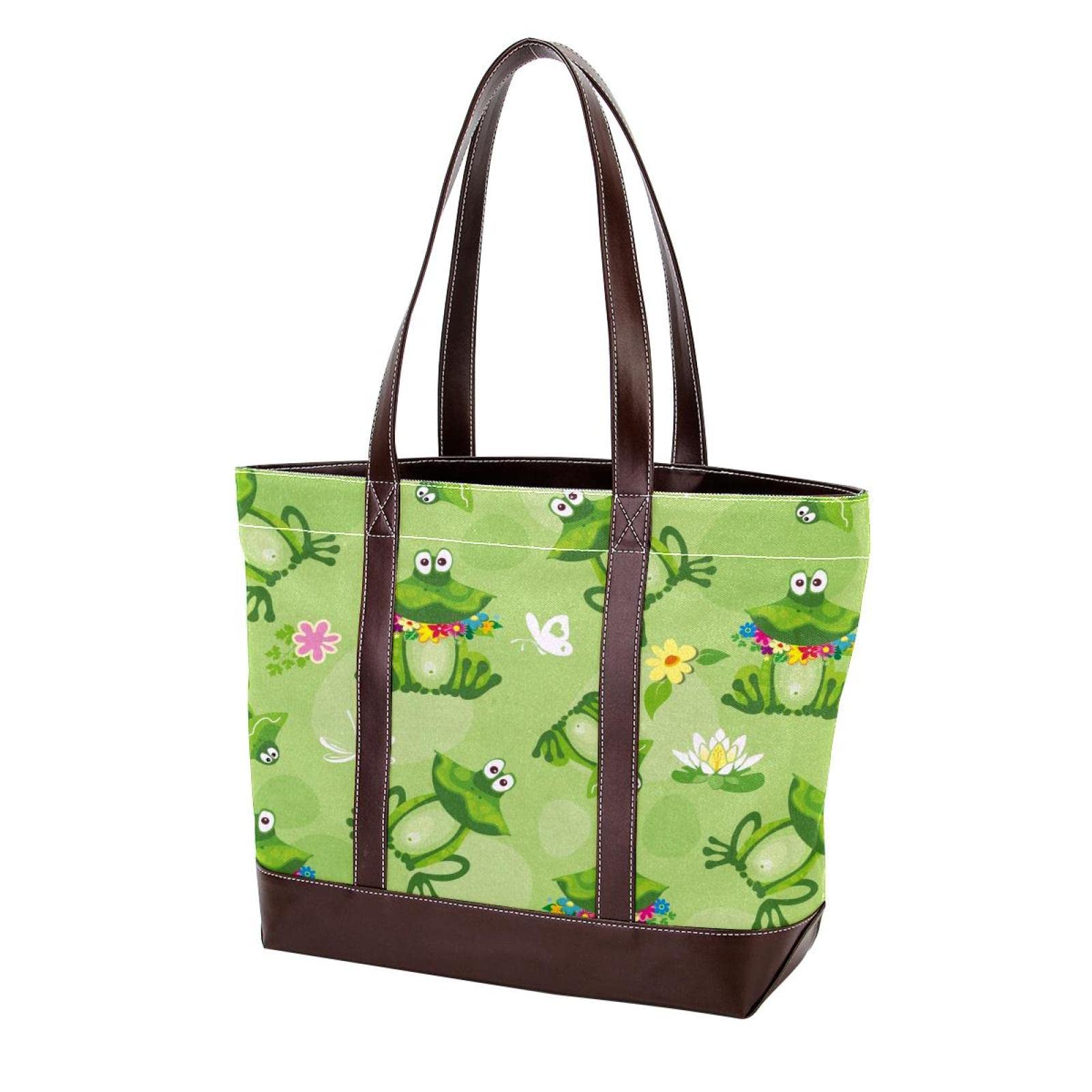 Stained Glass Cat Tote Bag for Women - Large Leather Canvas Shoulder Purse, Top Handle Satchel Hobo Handbag - Perfect for Shopping, Work & Travel