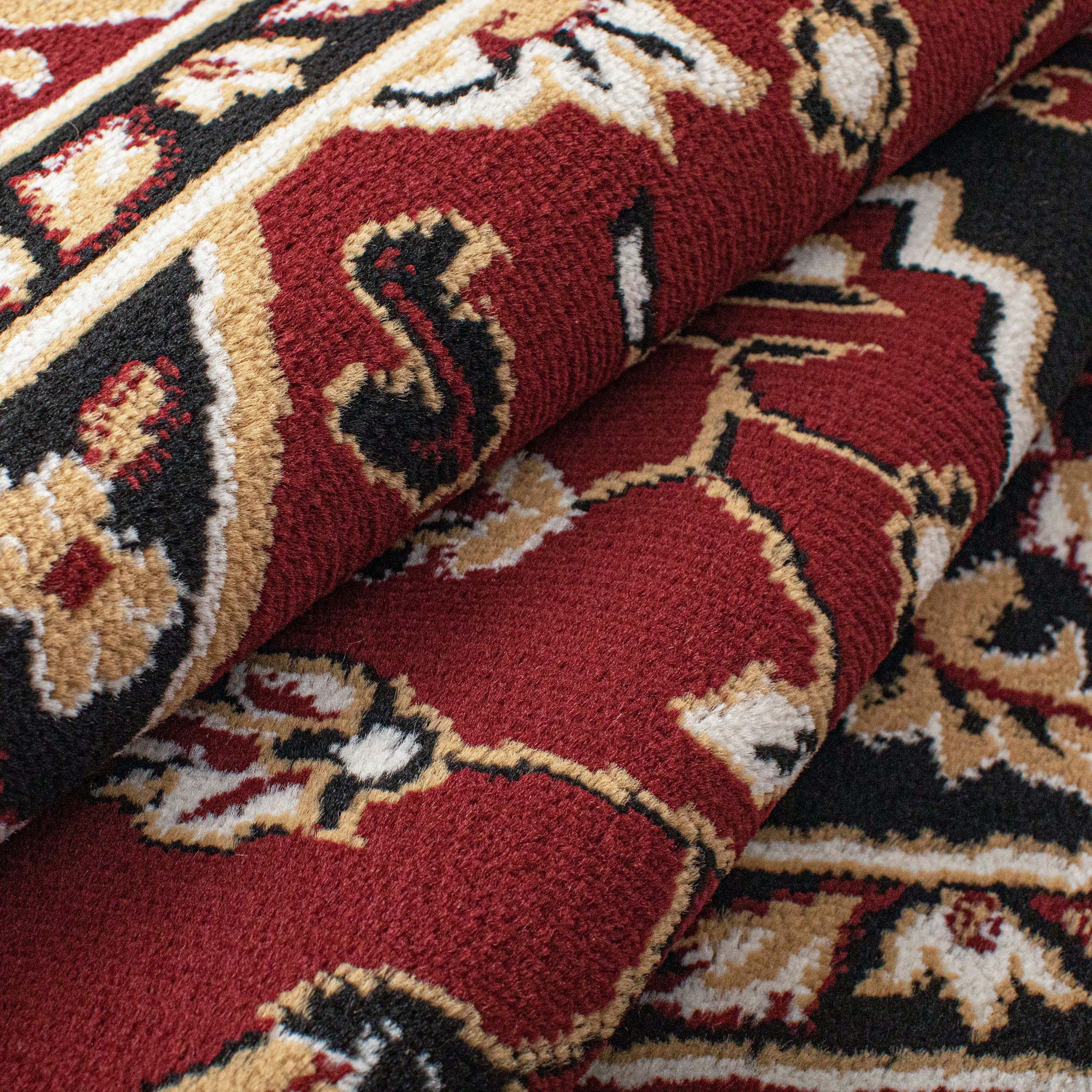 Glendale Traditional Floral Medallion Indoor Area Rug - Non-Slip Living Room Carpet, Bedroom Runner, Hallway Decor | Soft & Durable Home Floor Mat for Cozy Interior Design