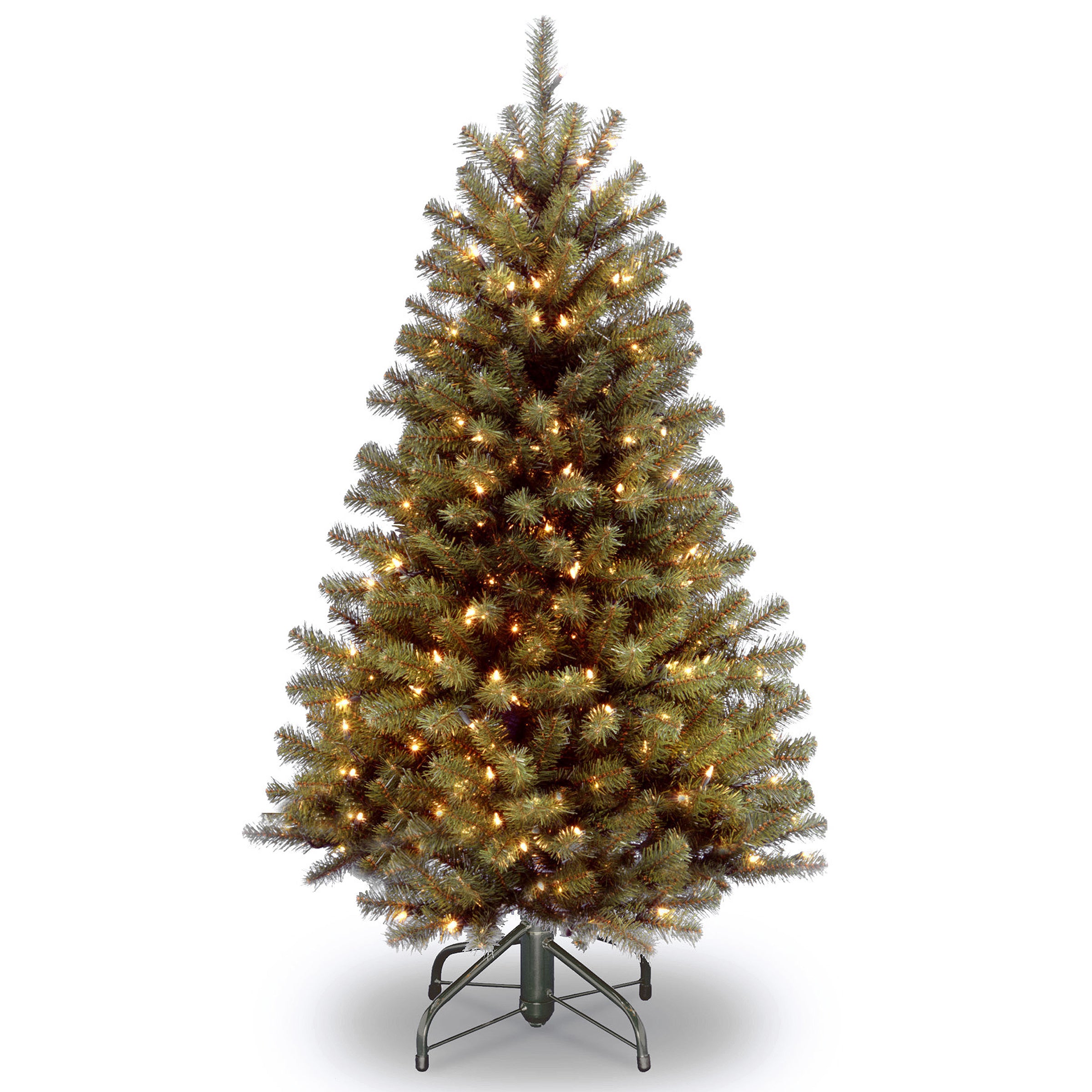 5 ft. Pre-Lit North Valley Spruce Artificial Christmas Tree with 300 Clear LED Lights - Perfect for Living Room, Office & Holiday Decorations