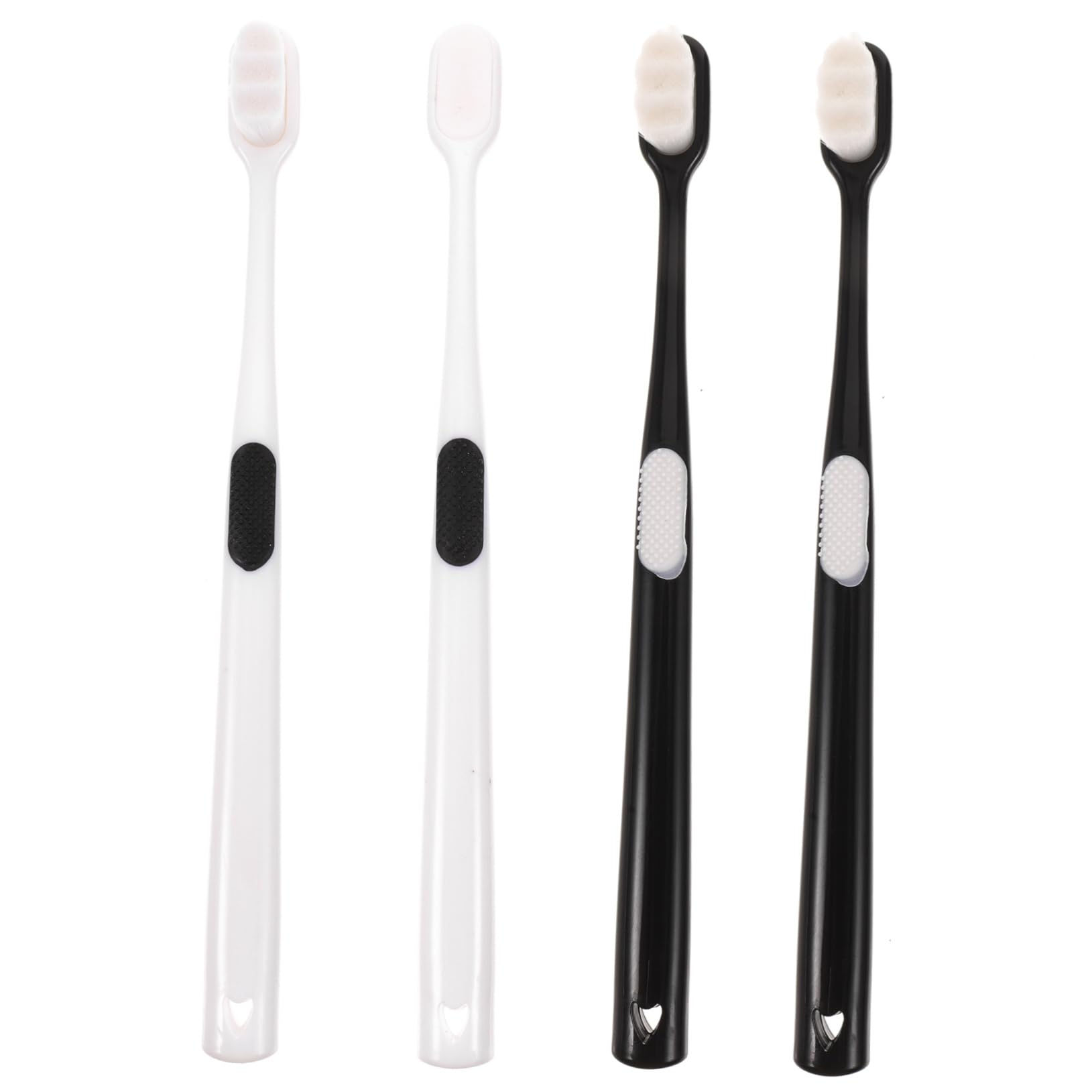 4-Pack Extra Soft Toothbrushes for Sensitive Gums - 10,000 Micro Bristles Manual Toothbrushes for Kids & Adults - Gentle Cleaning for Daily Oral Care & Travel