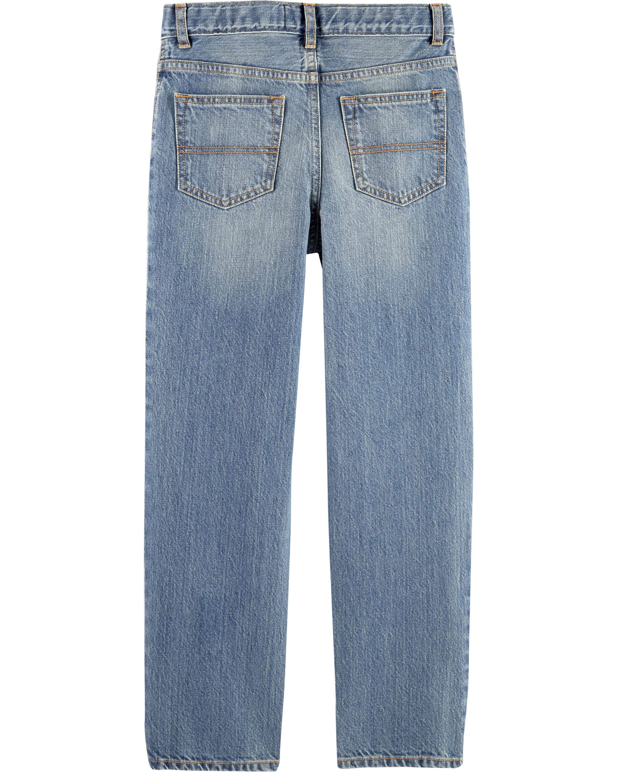 OSHKOSH B'GOSH Boys' Straight Fit Jeans - Comfortable Denim Pants for Kids - Perfect for School, Play & Everyday Wear