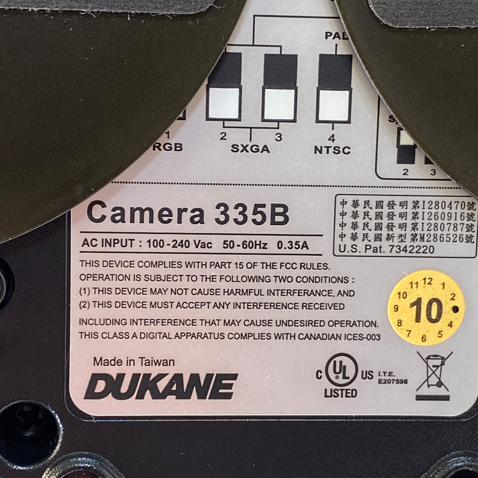 Dukane Camera 335B - High Resolution Security Camera for Home & Business Surveillance | Indoor/Outdoor Monitoring System