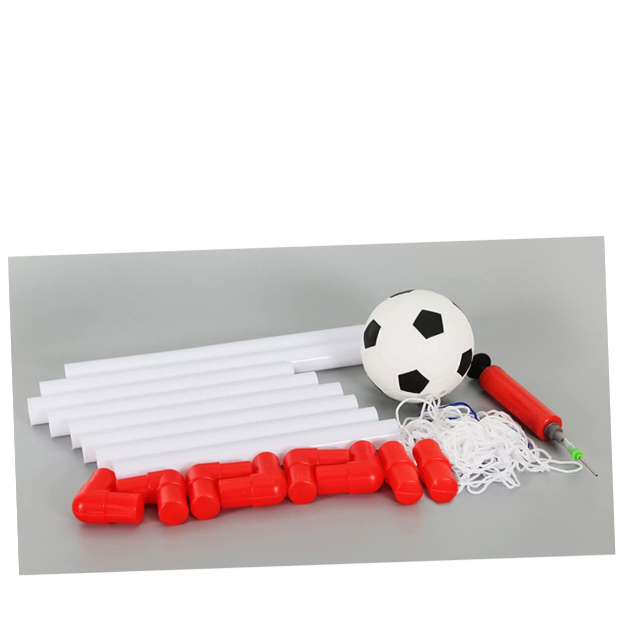 Alasum Mini Soccer Ball - Indoor & Outdoor Football Toy for Kids, Small White Soccer Goal Set with Mini Ball - Perfect for Playtime, Training, and Desktop Fun
