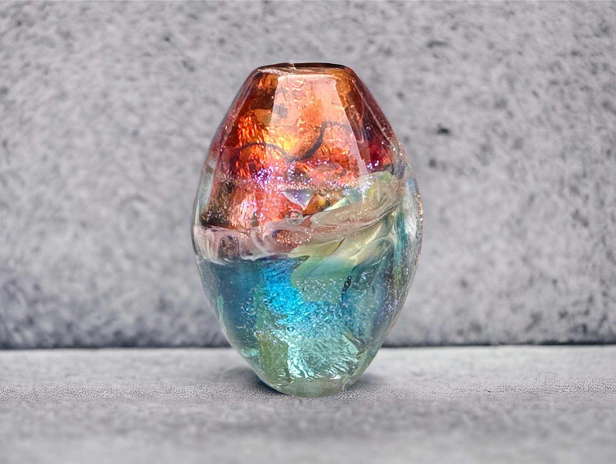 Red Sea Dichroic Lampwork Focal Bead SRA - Handmade Glass Bead for Jewelry Making, DIY Crafts & Unique Gifts | Perfect for Necklaces, Bracelets & Earrings