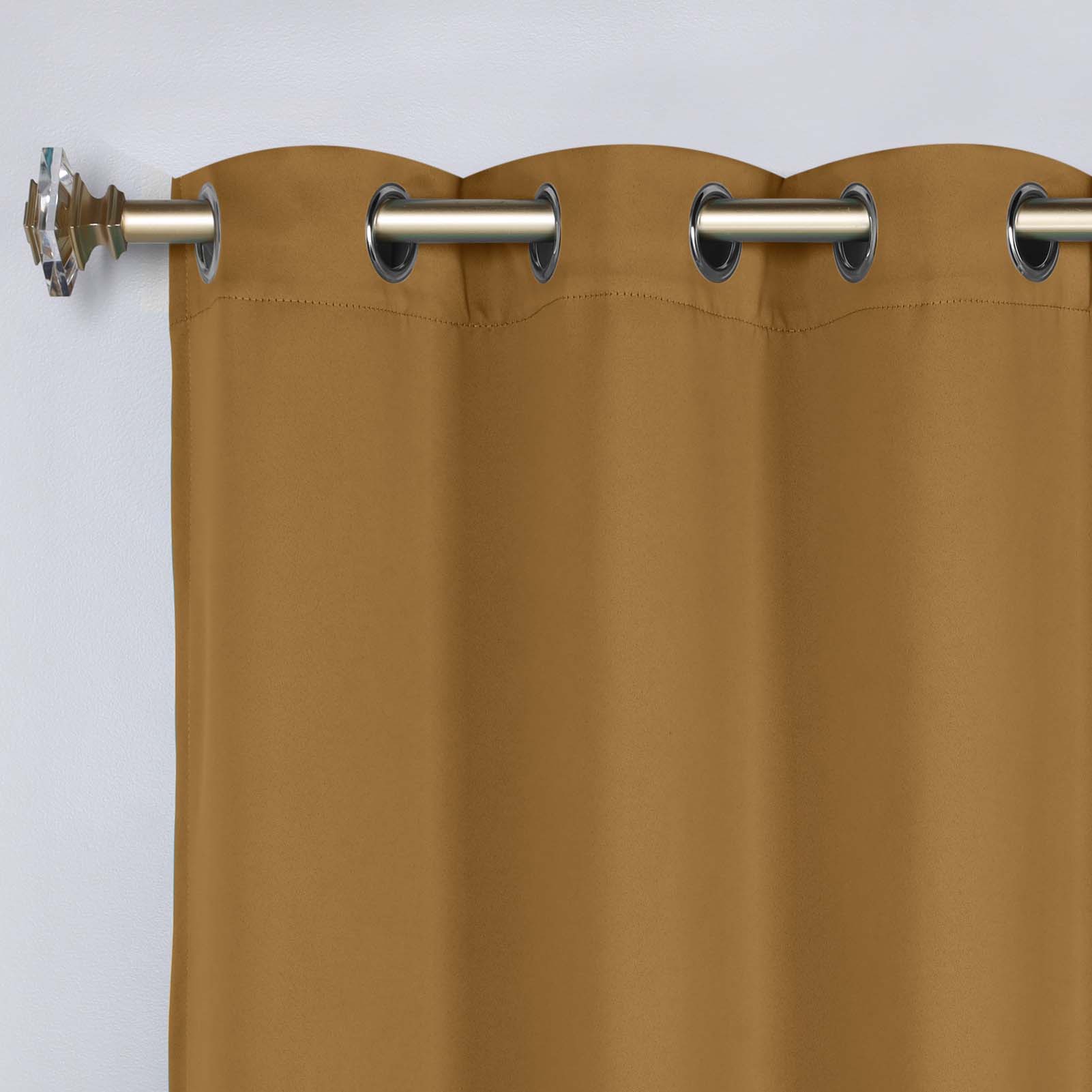 Premium Blackout Curtains Set of 2 - 100% Room Darkening, Machine Washable & Noise Reducing for Bedroom, Nursery & Home Theater