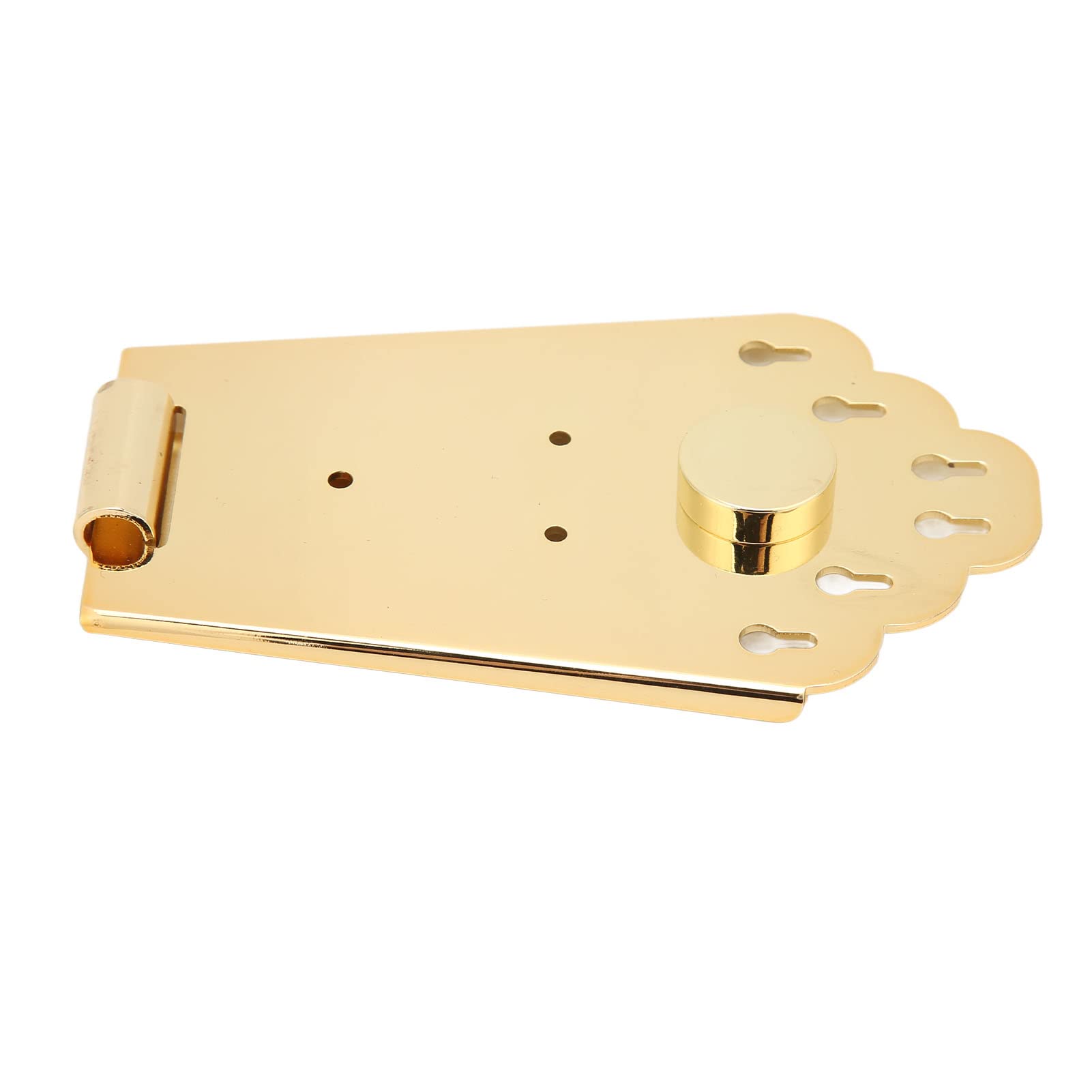 DOINGKING Gold Metal Guitar Bridge - High Reliability, Wear-Resistant, Easy to Operate Fan Shape Bridge for Semi-Hollow Electric Guitars | Perfect for Live Performances, Studio Recording & Professional Use