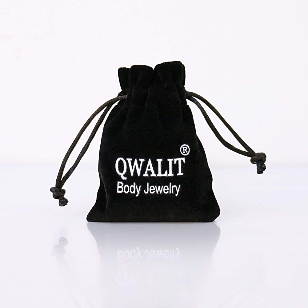 QWALIT Fake Nose Rings & Septum Piercings - Clip On Non-Piercing Nose Hoops for Women & Men | Fashion Accessories for Parties, Halloween & Cosplay