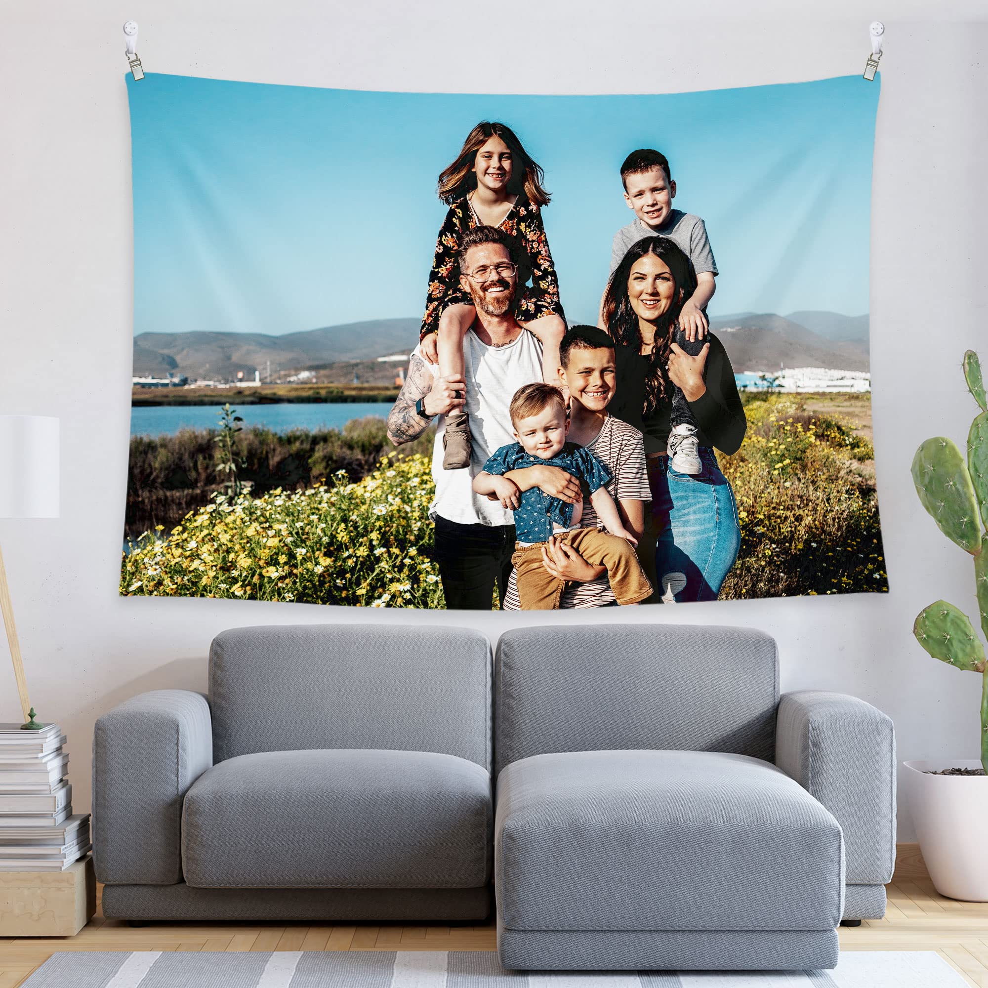 Custom Tapestry Wall Hanging - Personalized Photo Tapestry with Upload Images | 39