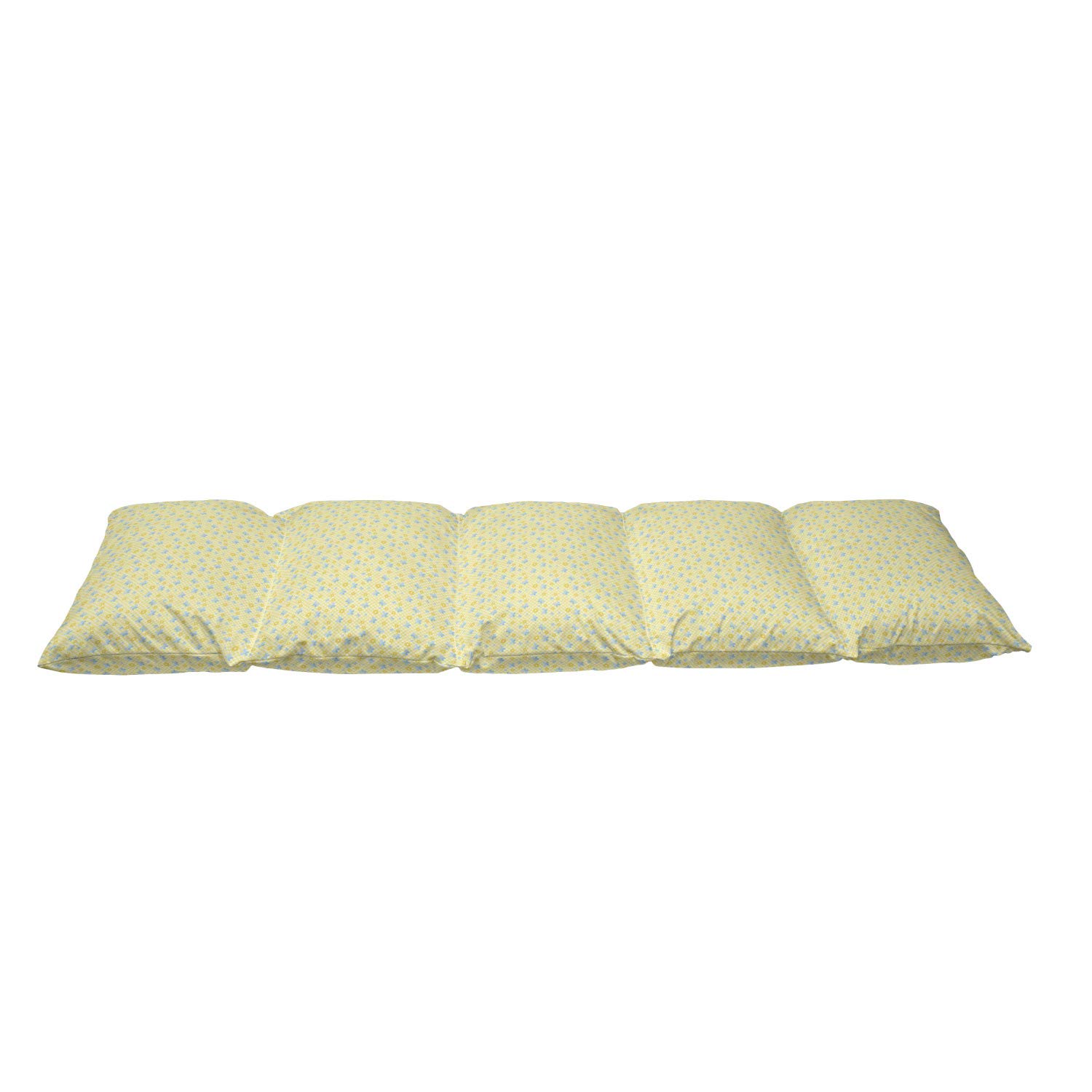 Ambesonne Checkered Floor Pillow Lounger Cover - Daisy Flower & Butterflies Pattern, 88