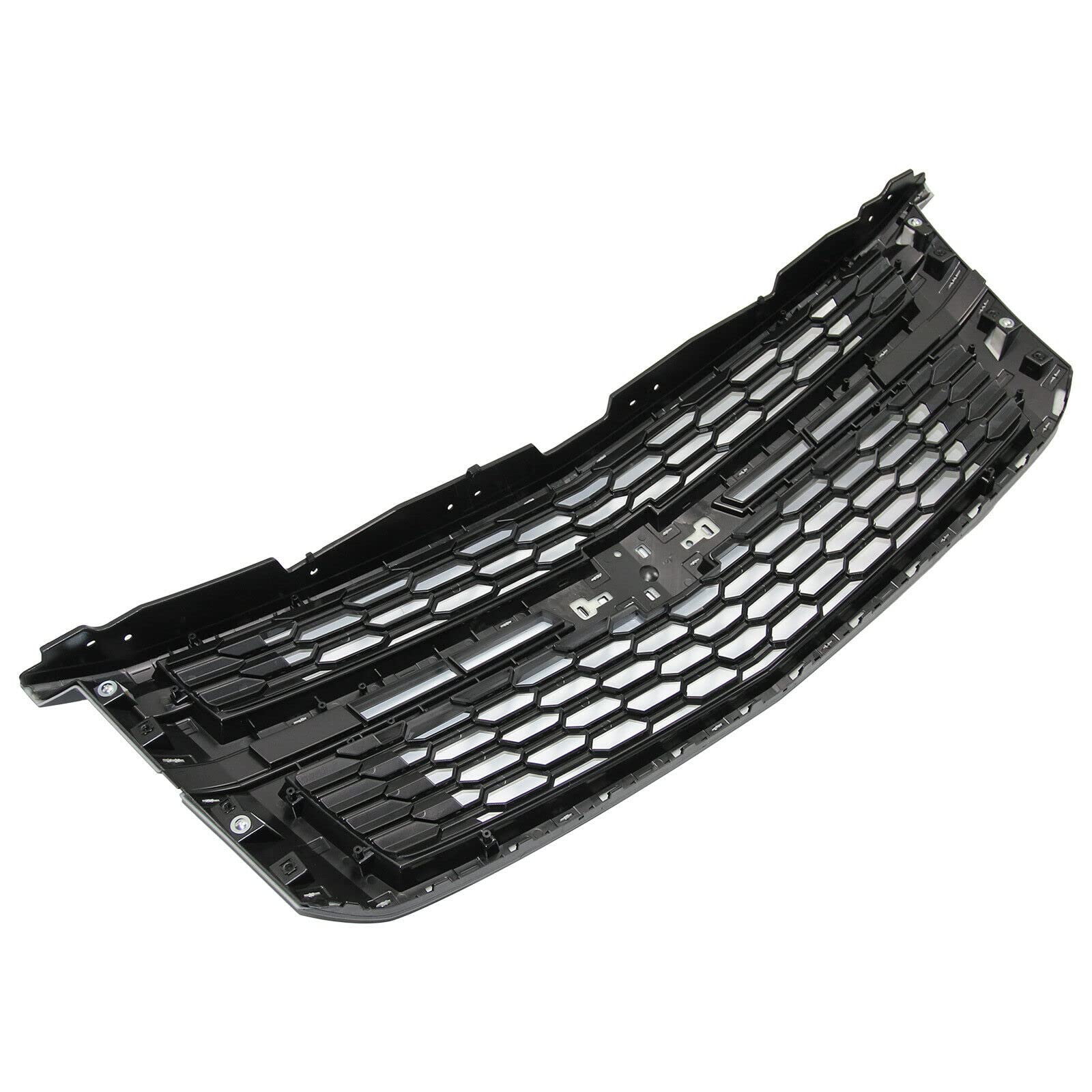 Gloss Black Front Bumper Grille Replacement for 2015-2020 Chevrolet Tahoe Suburban LS LT | Durable Grill Intake Cover | Perfect for Off-Roading & Car Customization