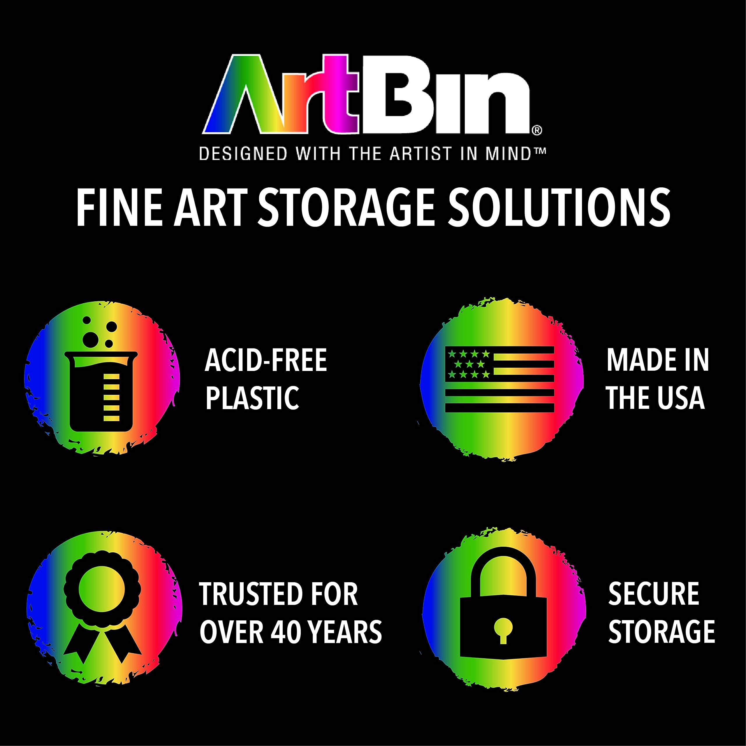 ArtBin 6809PC 9-Drawer Plastic Storage Cabinet for Sewing & Craft Supplies - White with Clear Drawers - Perfect for Organizing Thread, Beads, Buttons & DIY Craft Materials at Home or Studio