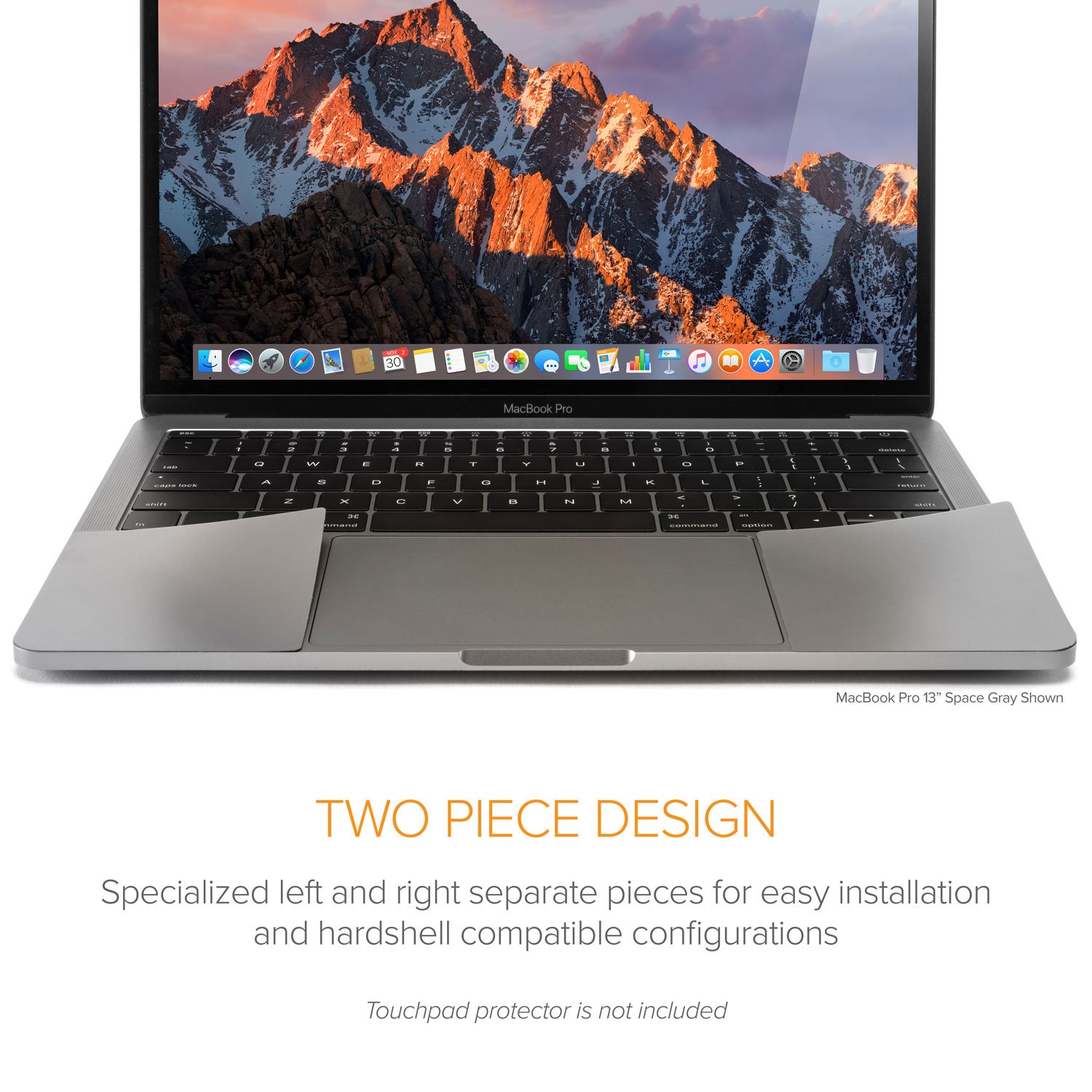Premium Palm Rest Protector Skin Cover Set for MacBook Pro 13