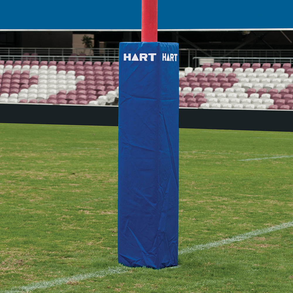 HART Square Rugby Post Pads - 35cm (Set of 4) - High Density Foam Protection for Rugby Goal Posts - Perfect for Training & Match Safety
