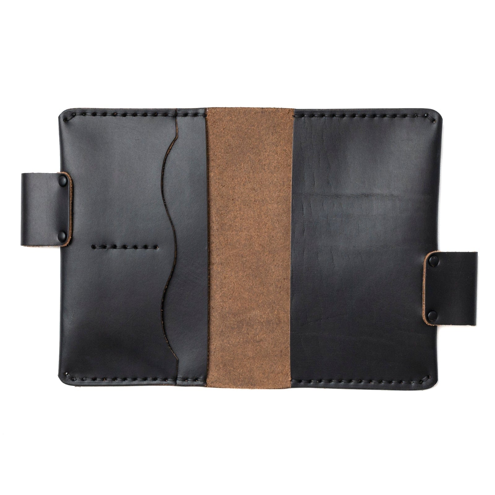Premium Genuine Leather Moleskine Pocket Notebook Cover - Slim Protective Case for 3.5