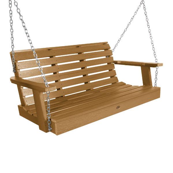 Weatherly 4ft Swing and Coffee Table - Outdoor Patio Furniture for Relaxing & Entertaining - Perfect for Backyard, Garden, and Poolside Lounging