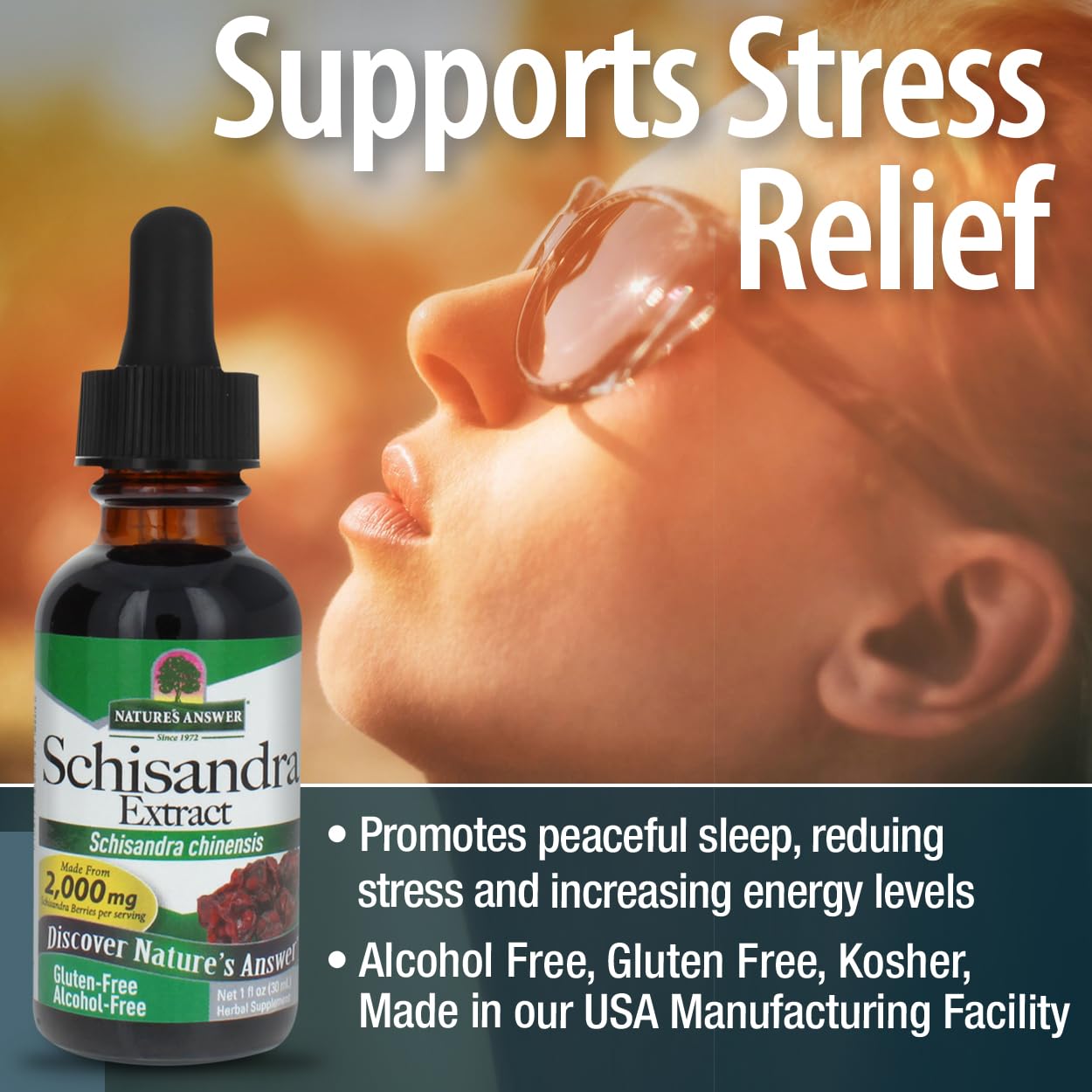 Nature's Answer Schisandra Berry 1oz Extract - Supports Digestion, Cognitive Function & Stress Relief | Natural Herbal Supplement | Perfect for Daily Wellness & Mental Clarity