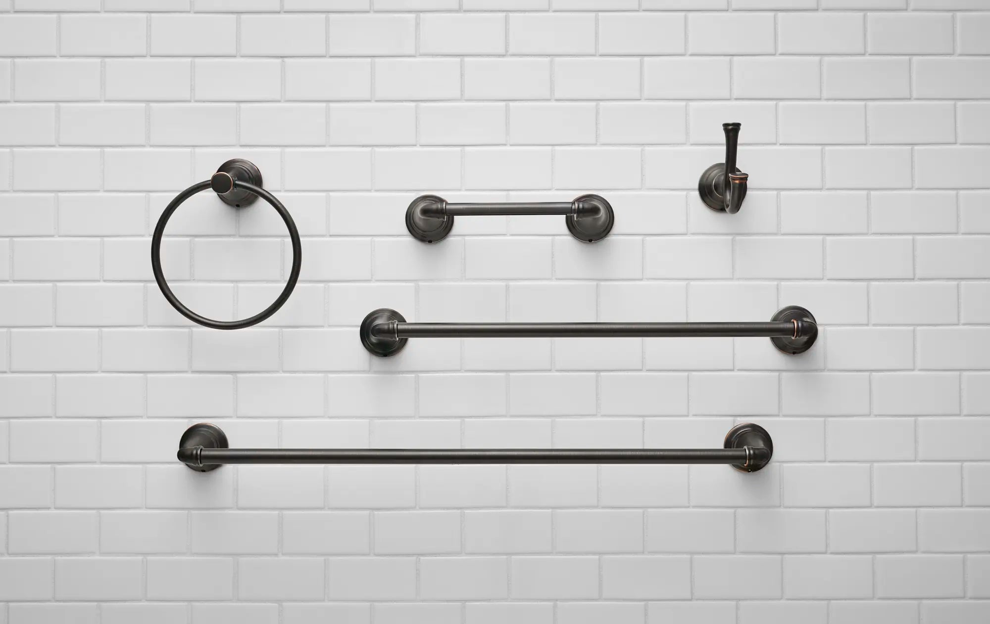 Delancey® Modern Toilet Paper Holder - Wall Mounted Bathroom Tissue Roll Stand - Durable Stainless Steel for Home, Hotel, and Office Use