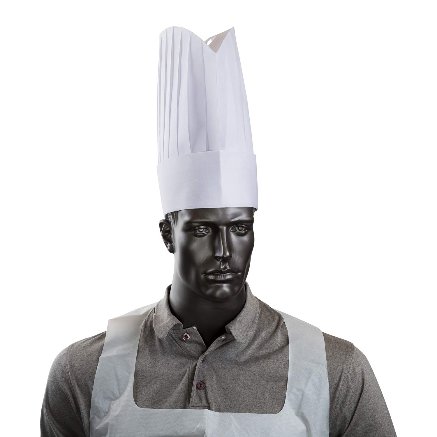 Royal 12 Inch Viscose Pleated Chef Hats 