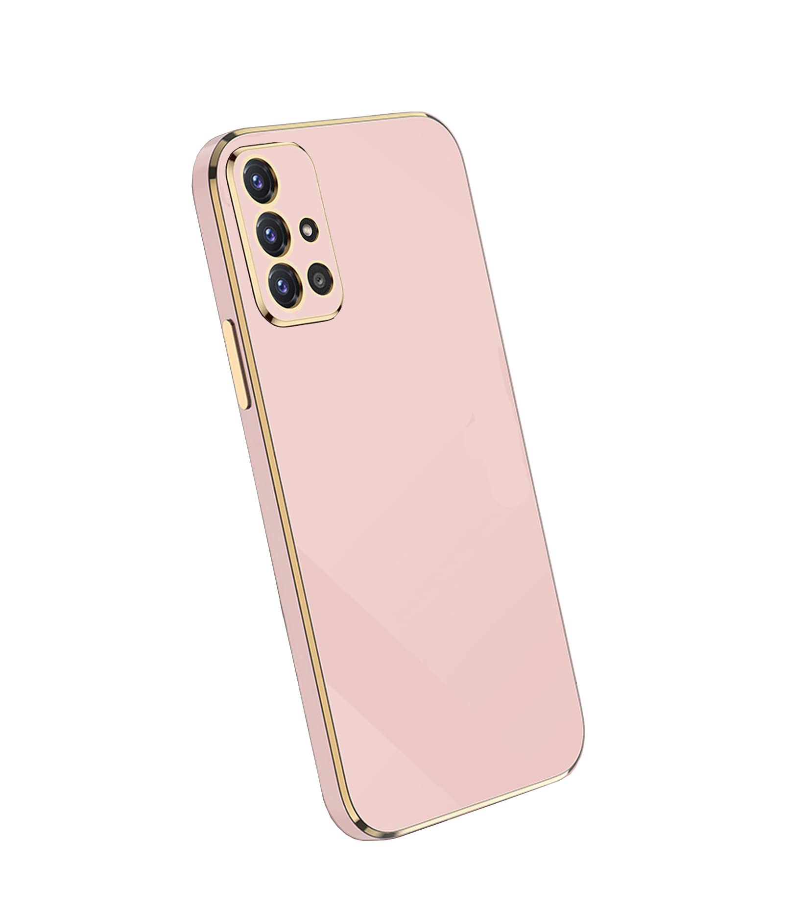 Samsung Galaxy A51 4G Phone Case - Cute Pink Luxury Electroplated Shockproof TPU Cover with Full Camera Lens Protection & Edge Bumper | Perfect for Everyday Use, Travel, and Work Protection